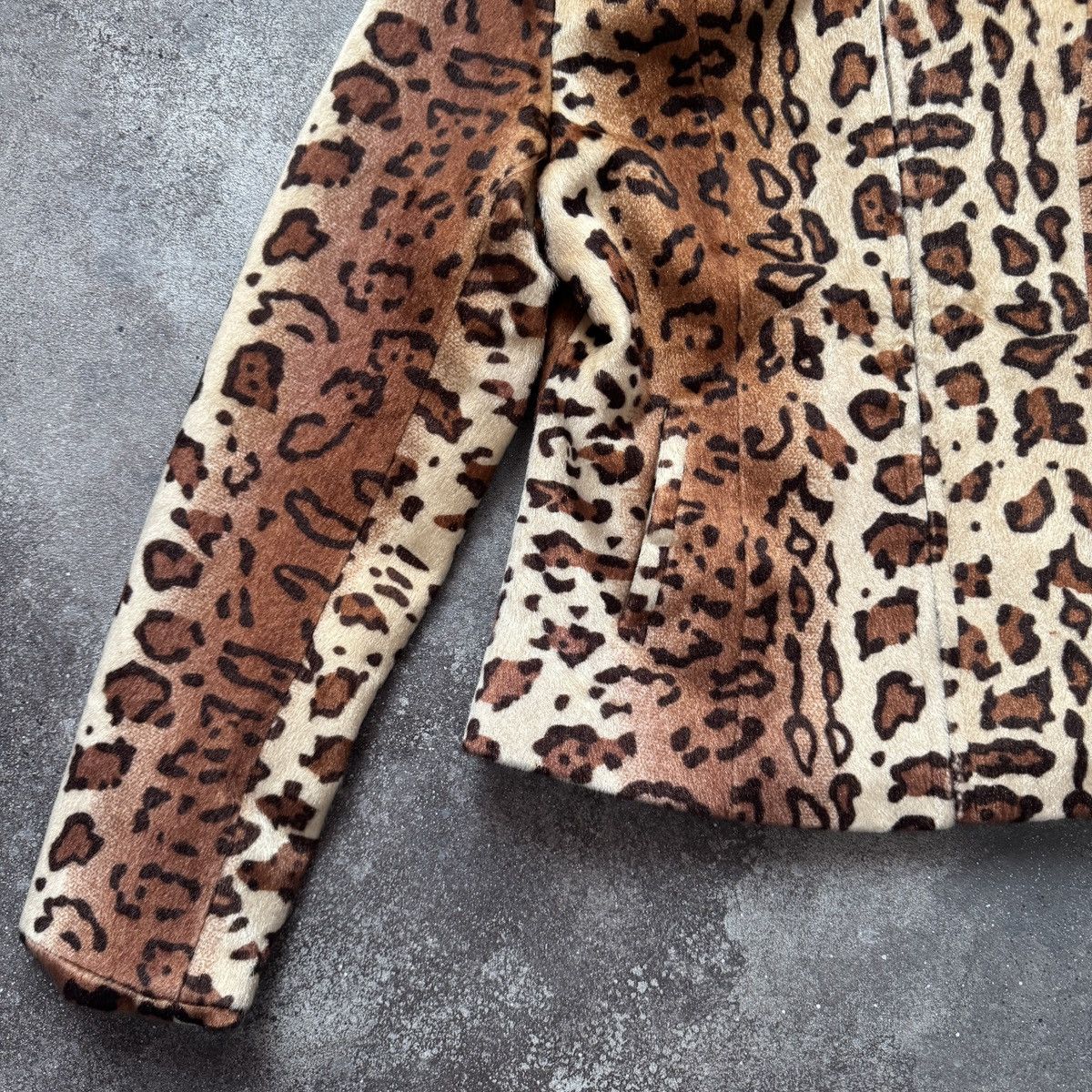 Hysteric Glamour 2000’s Aesthetic Vintage Y2K Leopard Faux Fur Jacket Size M / US 6-8 / IT 42-44 - 7 Thumbnail
