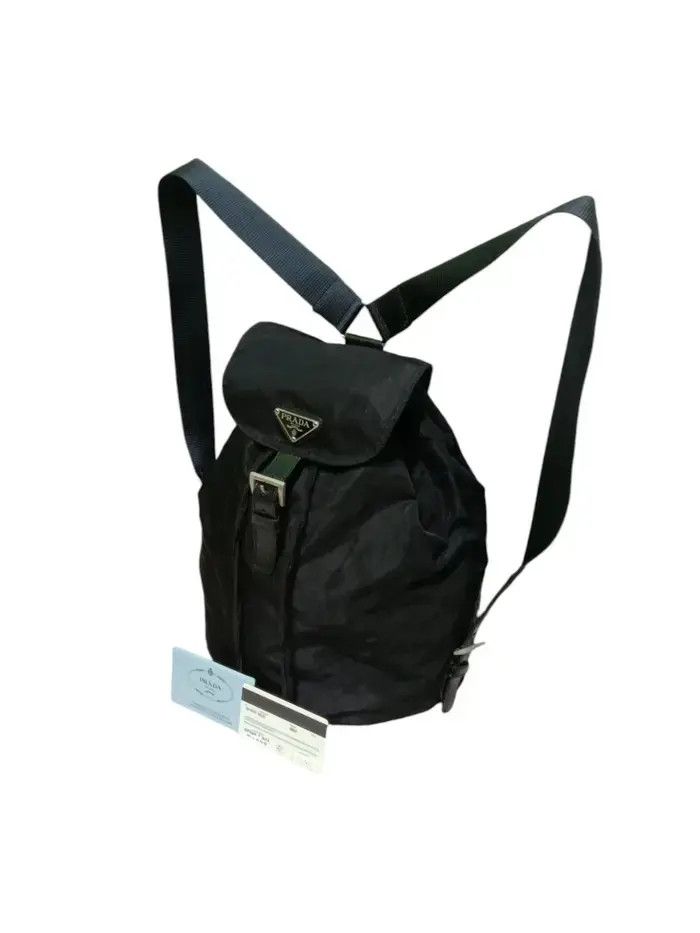 Prada Authentic Prada Nylon Backpack Like New Size ONE SIZE - 3 Thumbnail