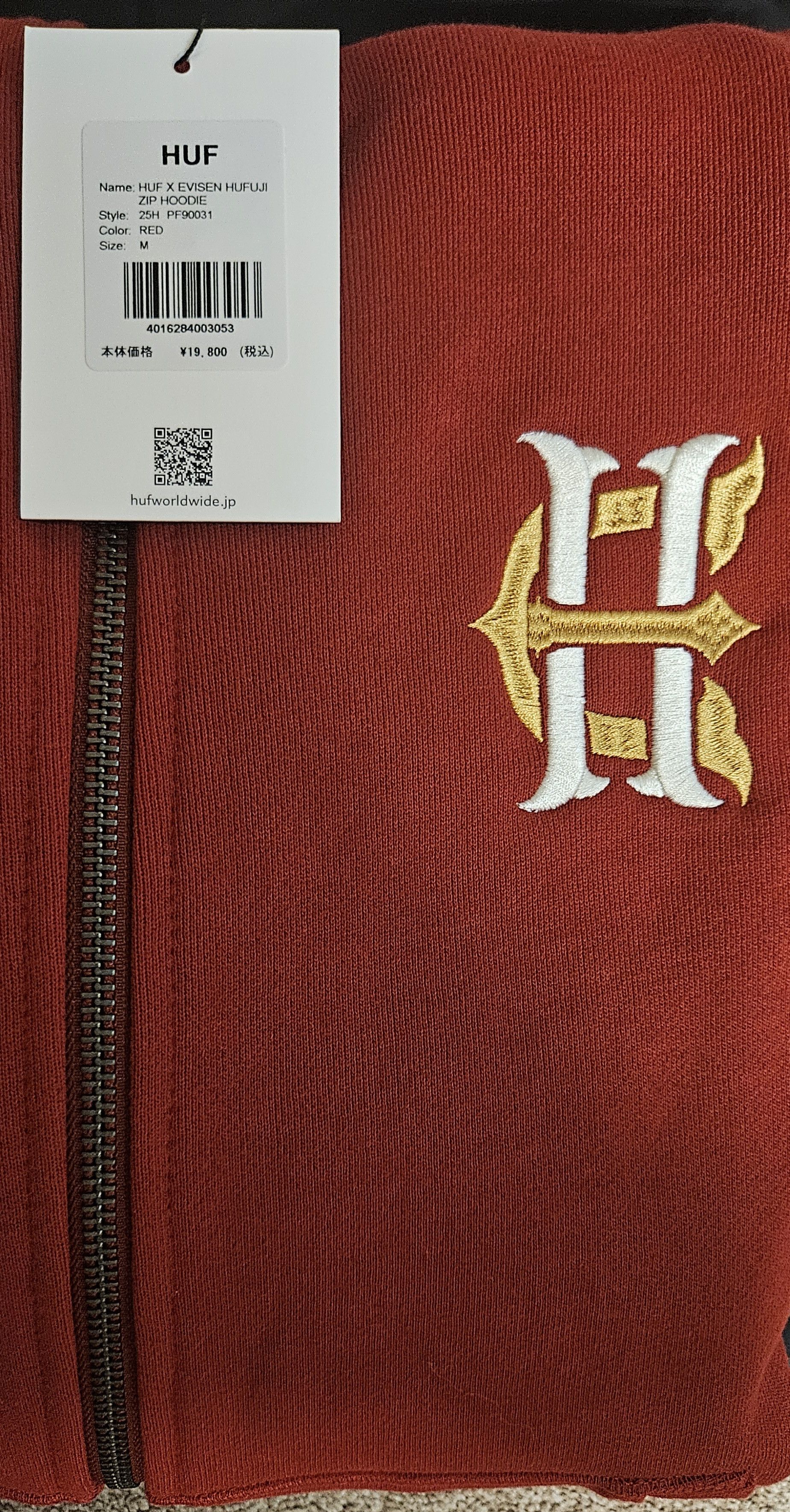 Huf HUF X EVISEN HUFUJI ZIP HOODIE Size US M / EU 48-50 / 2 - 6 Thumbnail