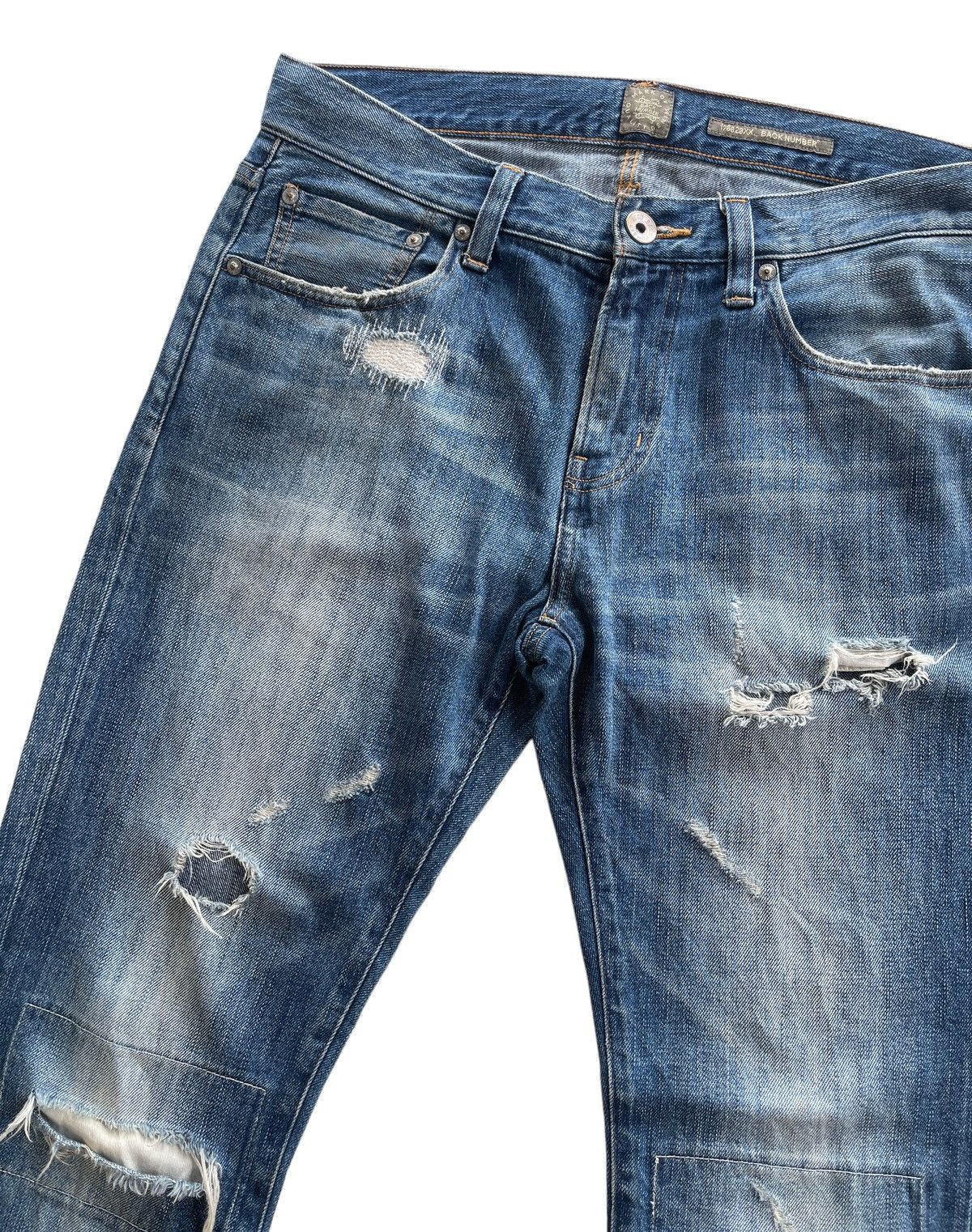 Japanese Brand Ripped Distressed StreetWear Denim Size US 33 - 5 Thumbnail