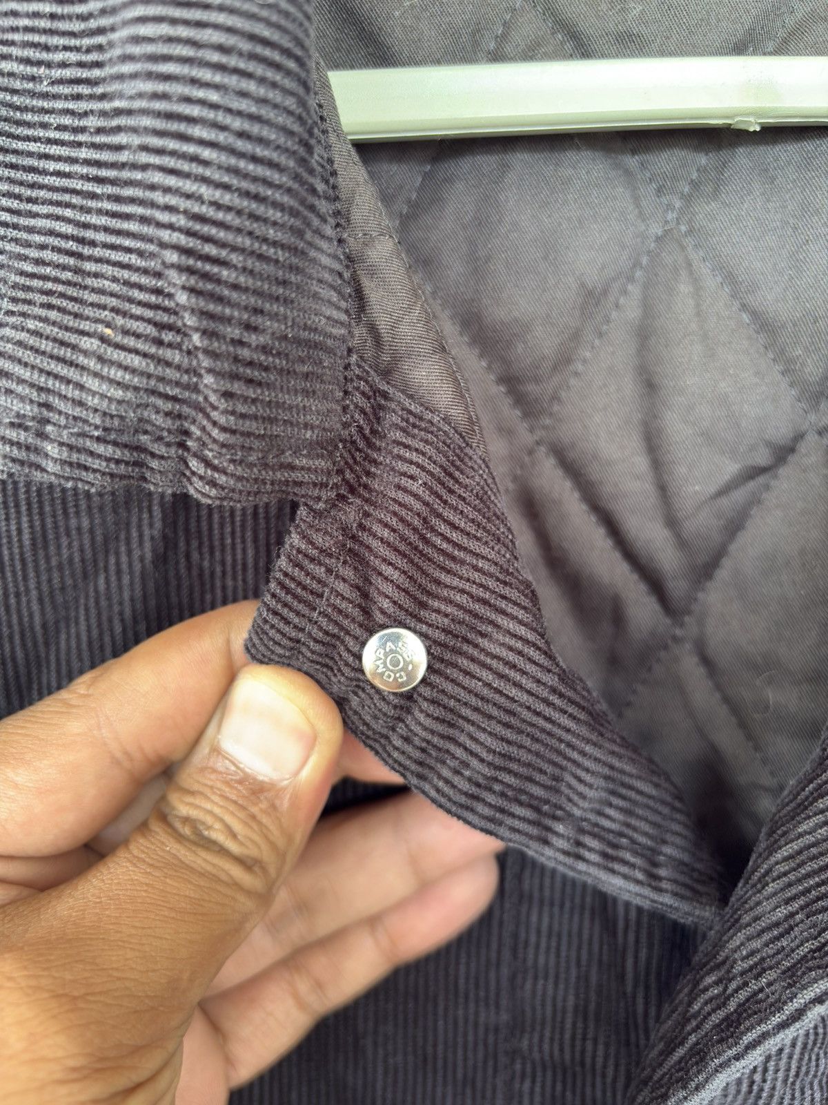 Japanese Brand Compass Black Corduroy Jacket Button-Up Size US XXL / EU 58 / 5 - 16 Thumbnail