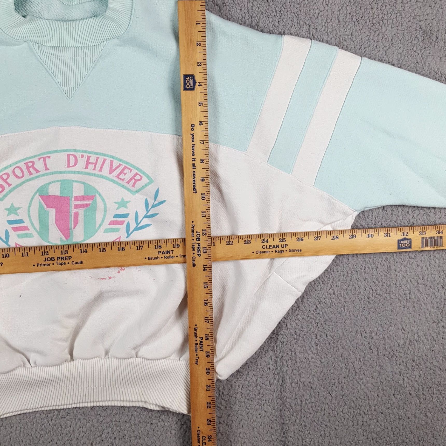 Jerzees VINTAGE Jerzees Sweatshirt Womens M Blue 80s 90s Winter Sport D'hiver Crewneck Pullover Size M / US 6-8 / IT 42-44 - 7 Thumbnail