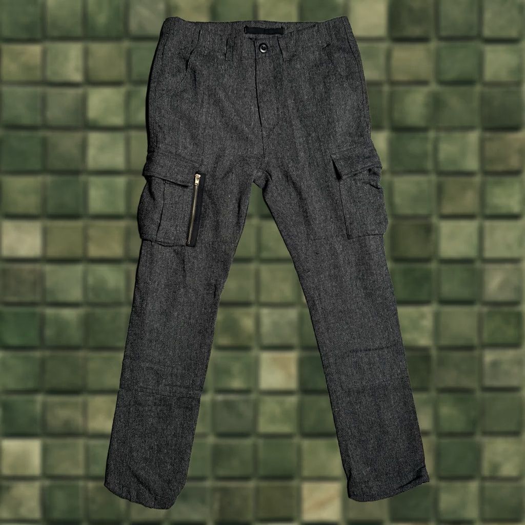 Vintage Richie Le Knit Cargo Pants Charcoal Size 30 Men Pants Knit Cargo Techwear Trousers 30in Inseam Gray Men's Size US 30 / EU 46 - 1 Thumbnail