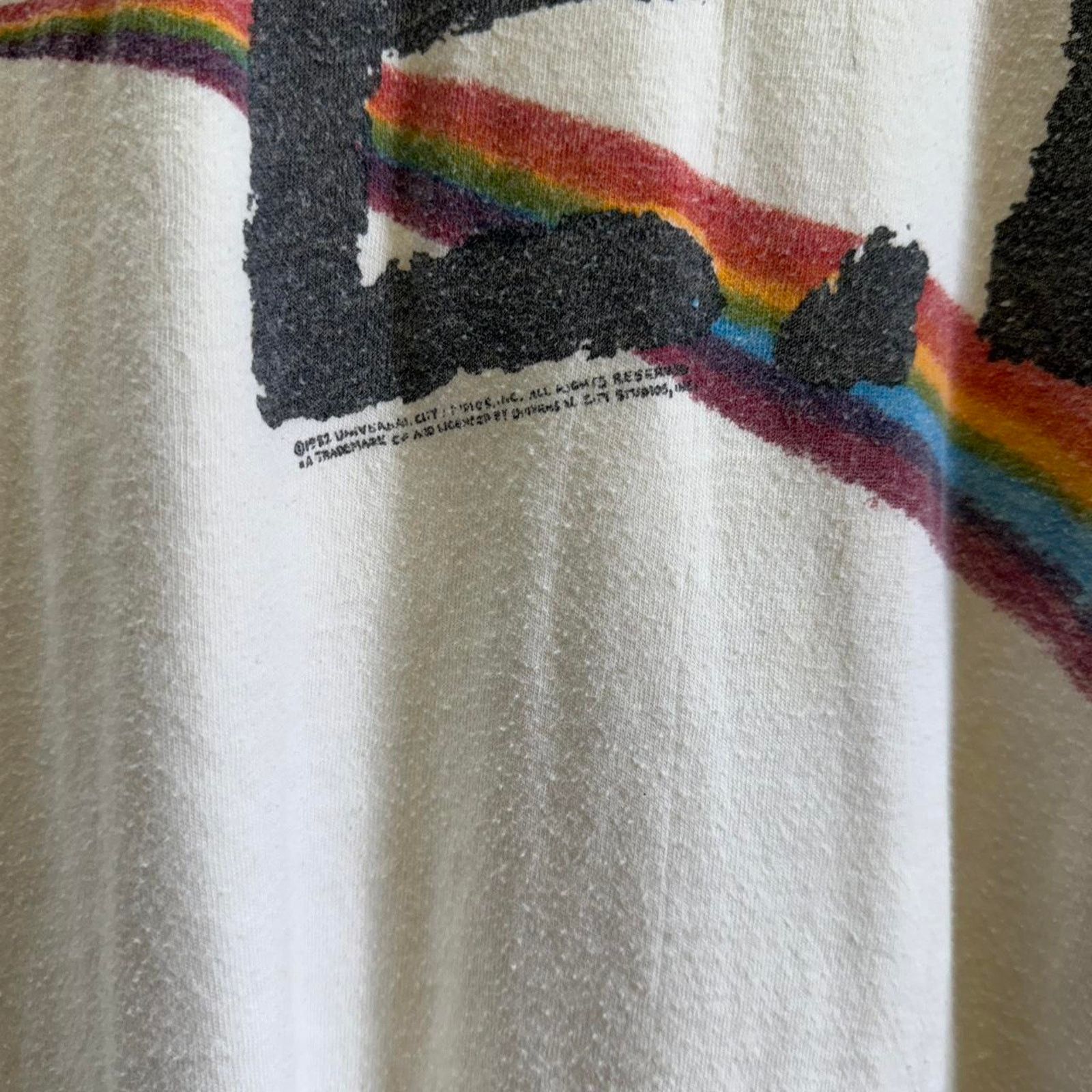 Vintage Vintage 80s ET Rainbow Movie Original Promo T-Shirt Size US XL / EU 56 / 4 - 4 Thumbnail