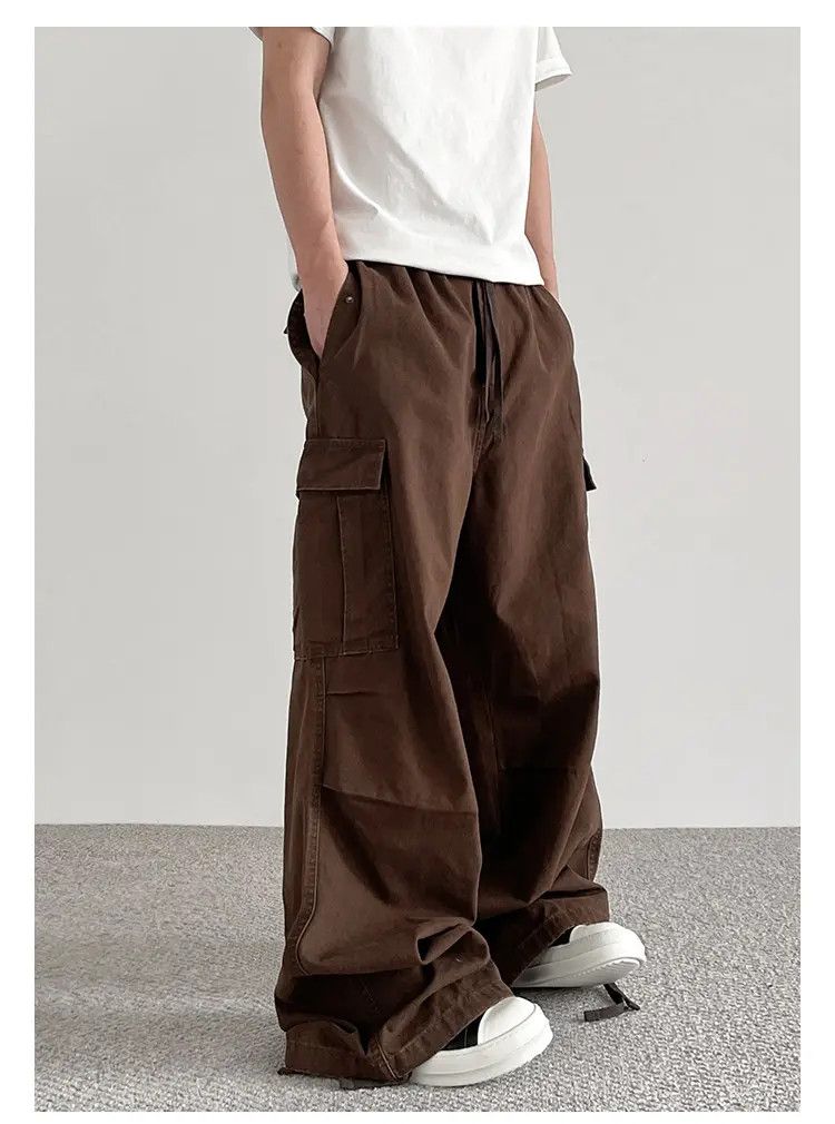 Japanese Brand × Jean Baggy Cargo Brown Pants Size US 30 / EU 46 - 2 Thumbnail