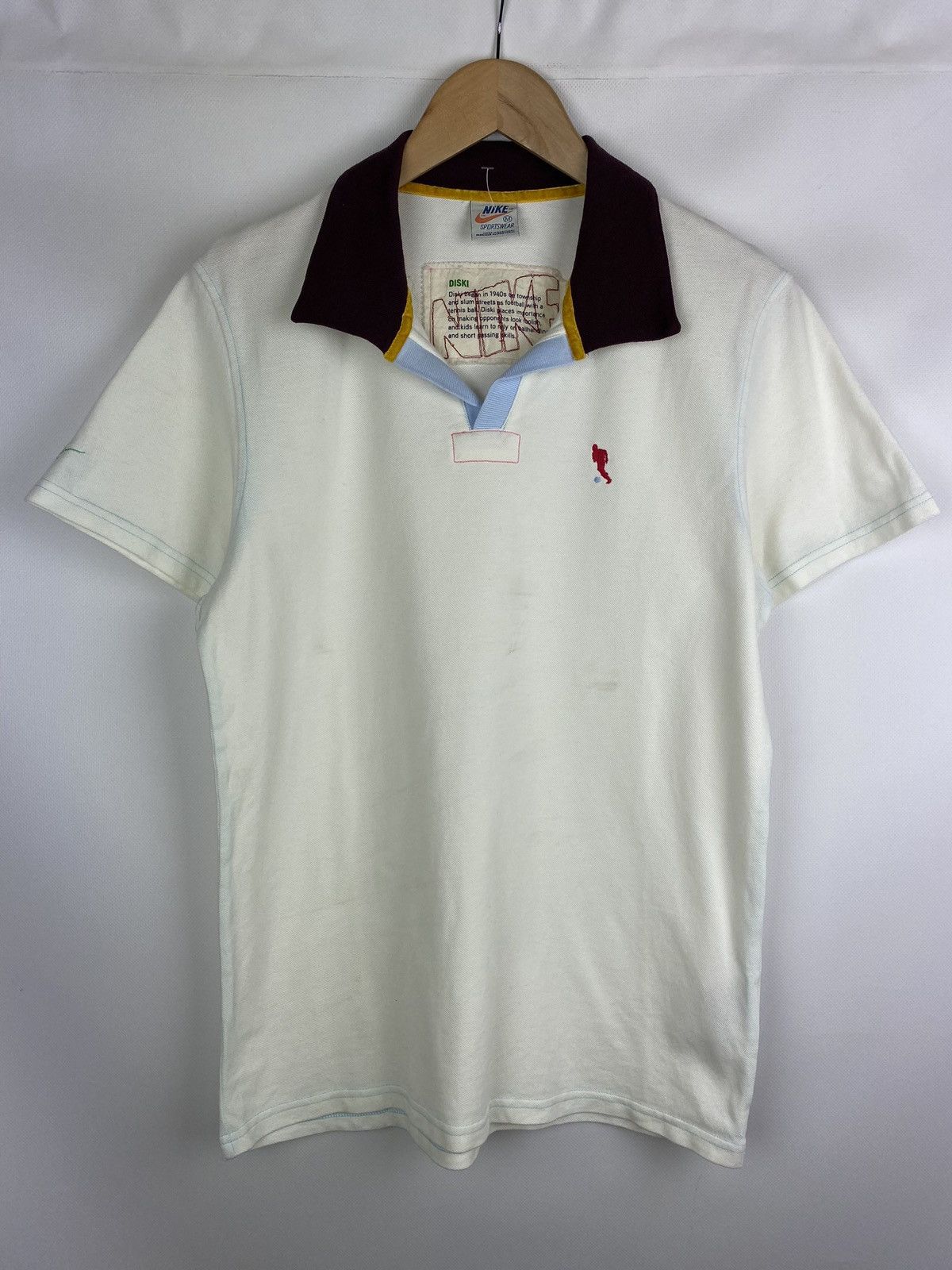 Vintage VTG Nike Diski men’s short sleeve polo t shirt size M Size US M / EU 48-50 / 2 - 1 Thumbnail