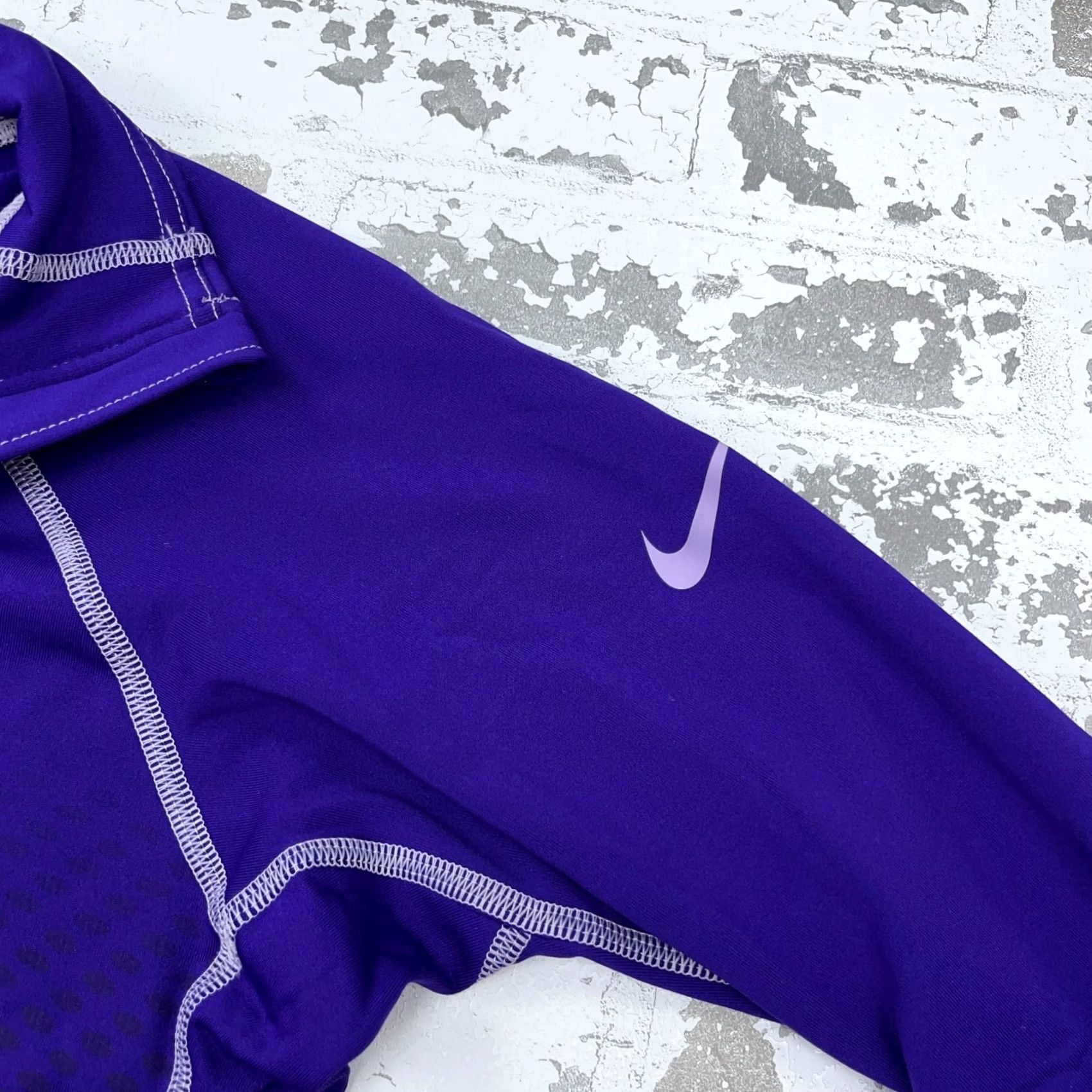 Nike Nike Pro Sweatshirt Women Medium Purple Pullover Half Zip Sweater Dri Fit Run Size M / US 6-8 / IT 42-44 - 5 Thumbnail