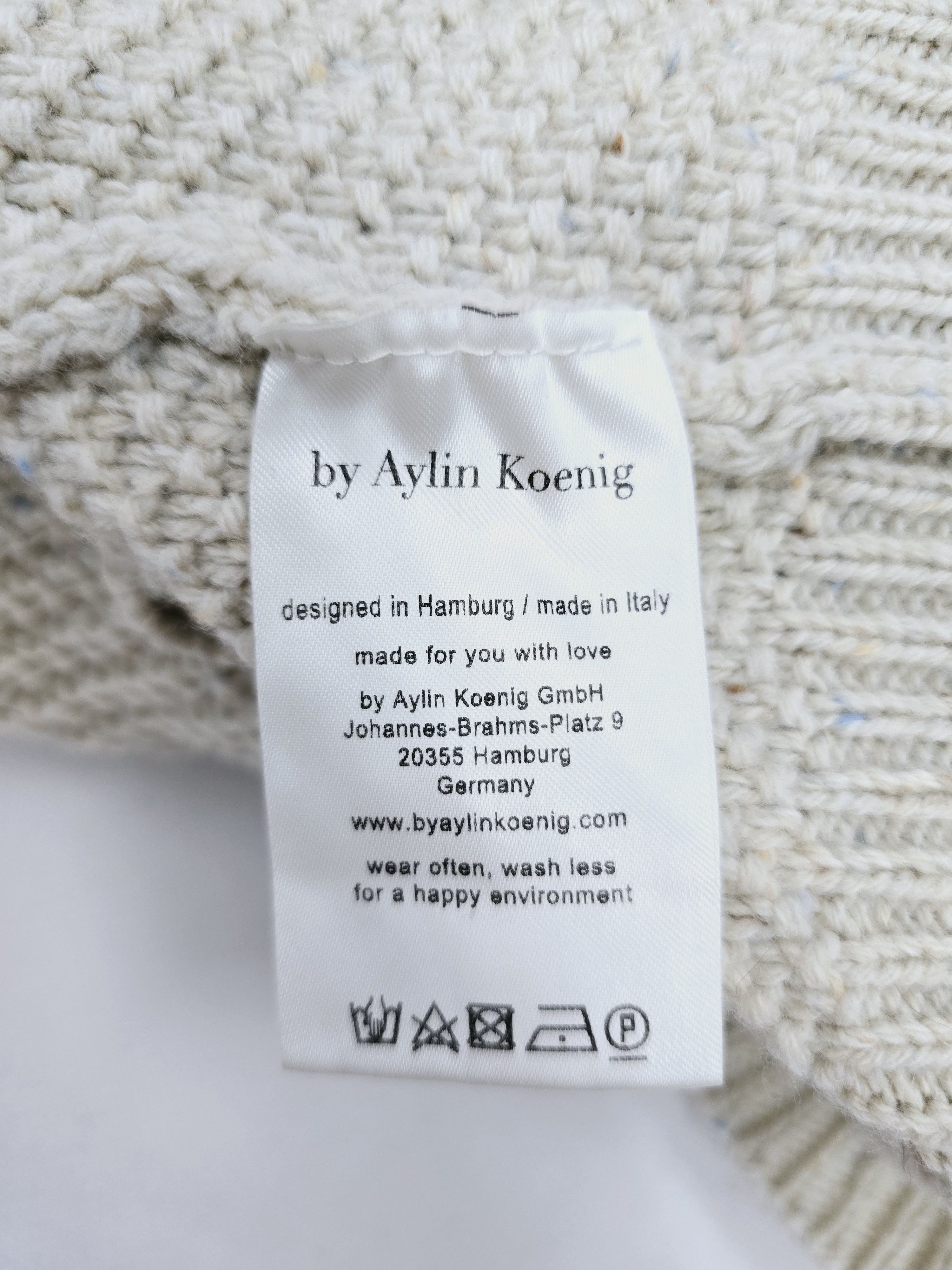 Designer × Other Oversized Wool Sweater by Aylin Koenig 100% Virgin Wool M/L Size M / US 6-8 / IT 42-44 - 13 Thumbnail