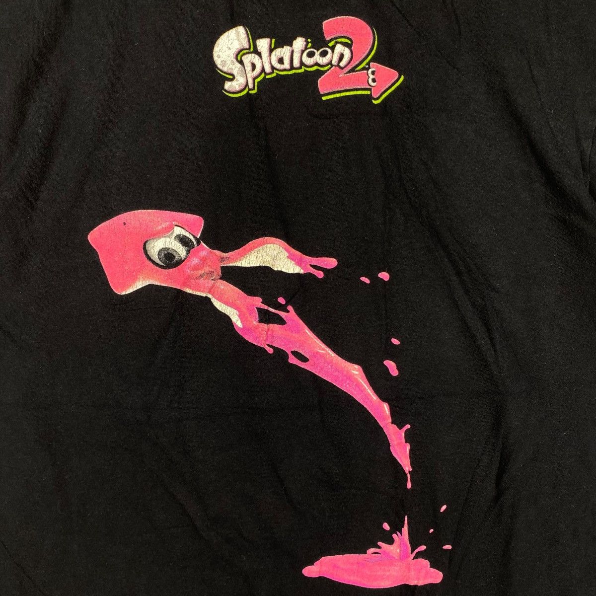 Nintendo × Vintage Vintage SPLATOON 2 Nintendo Switch Graphic Game Tee Shirt Size US M / EU 48-50 / 2 - 6 Thumbnail