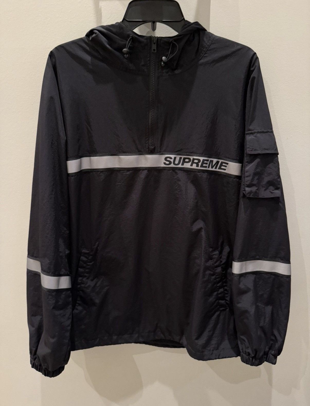 Supreme Half Zip Windbreaker Reflective 3m Taping | Grailed