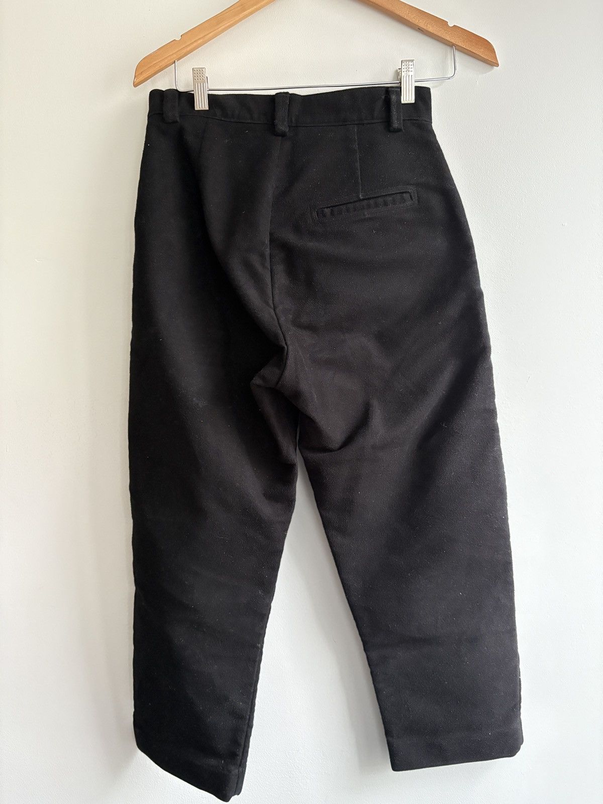 Evan Kinori Evan Kinori black cotton twill single pleat Size US 28 / EU 44 - 2 Thumbnail