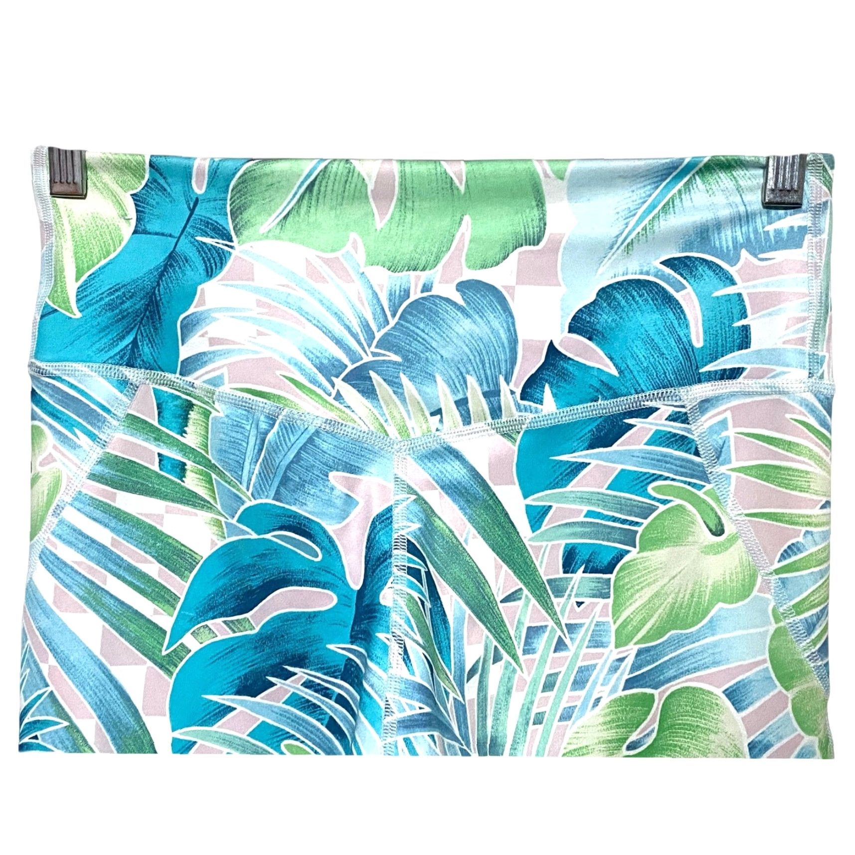 Nike Nike One Dri-Fit Leggings Womens M Tropical Vacation Resort Activewear Floral Beach Capri Pique Blue Size 32" / US 10 / IT 46 - 5 Thumbnail