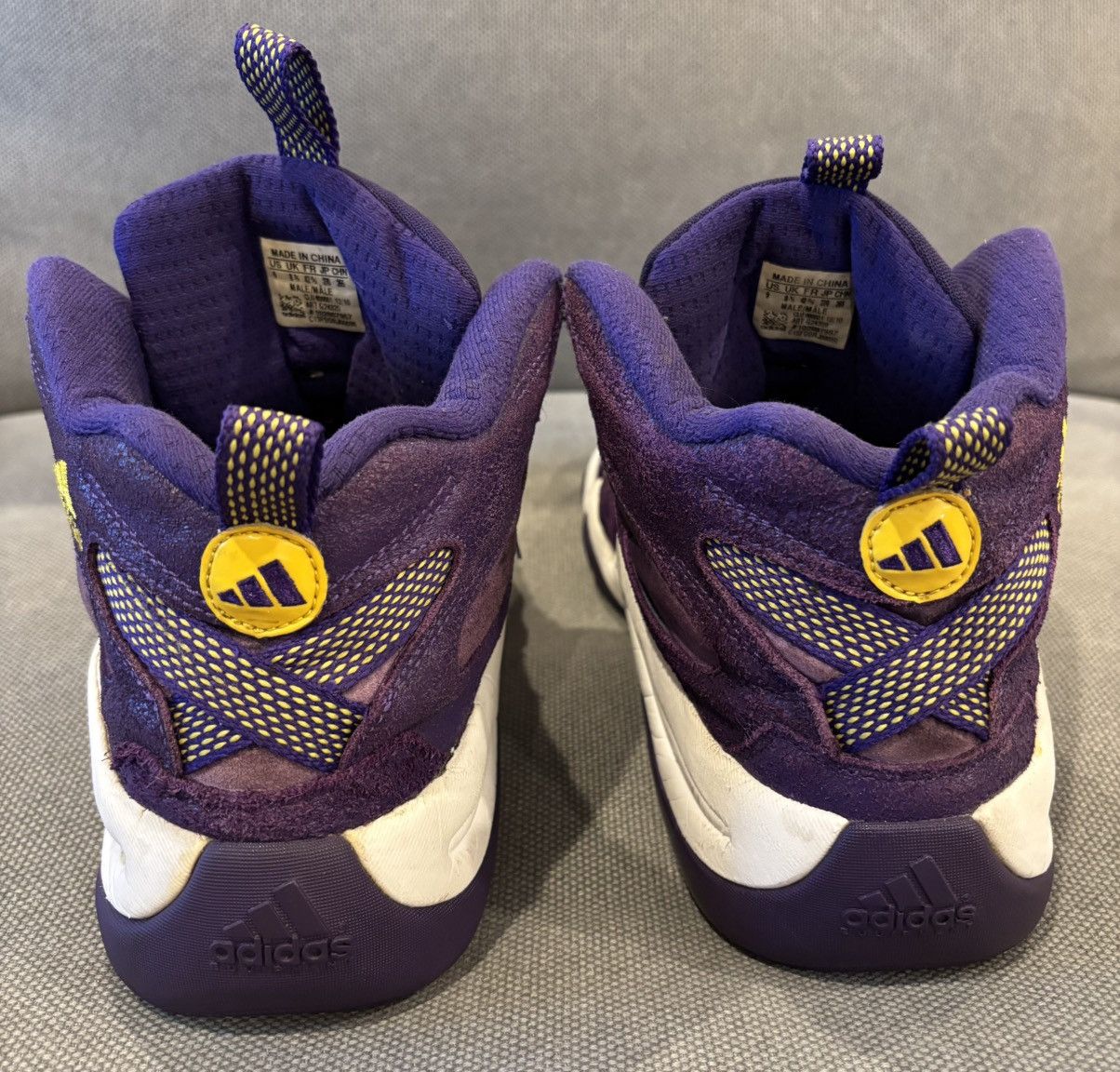 Adidas × Vintage Adidas KB8 Crazy 8 Regal Purple G24320 Men’s 9 No Box, Laces Size US 9 / EU 42 - 3 Thumbnail