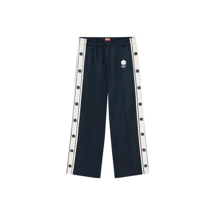 KENZO Logo Print Midrise Casual Knit Pants -2507