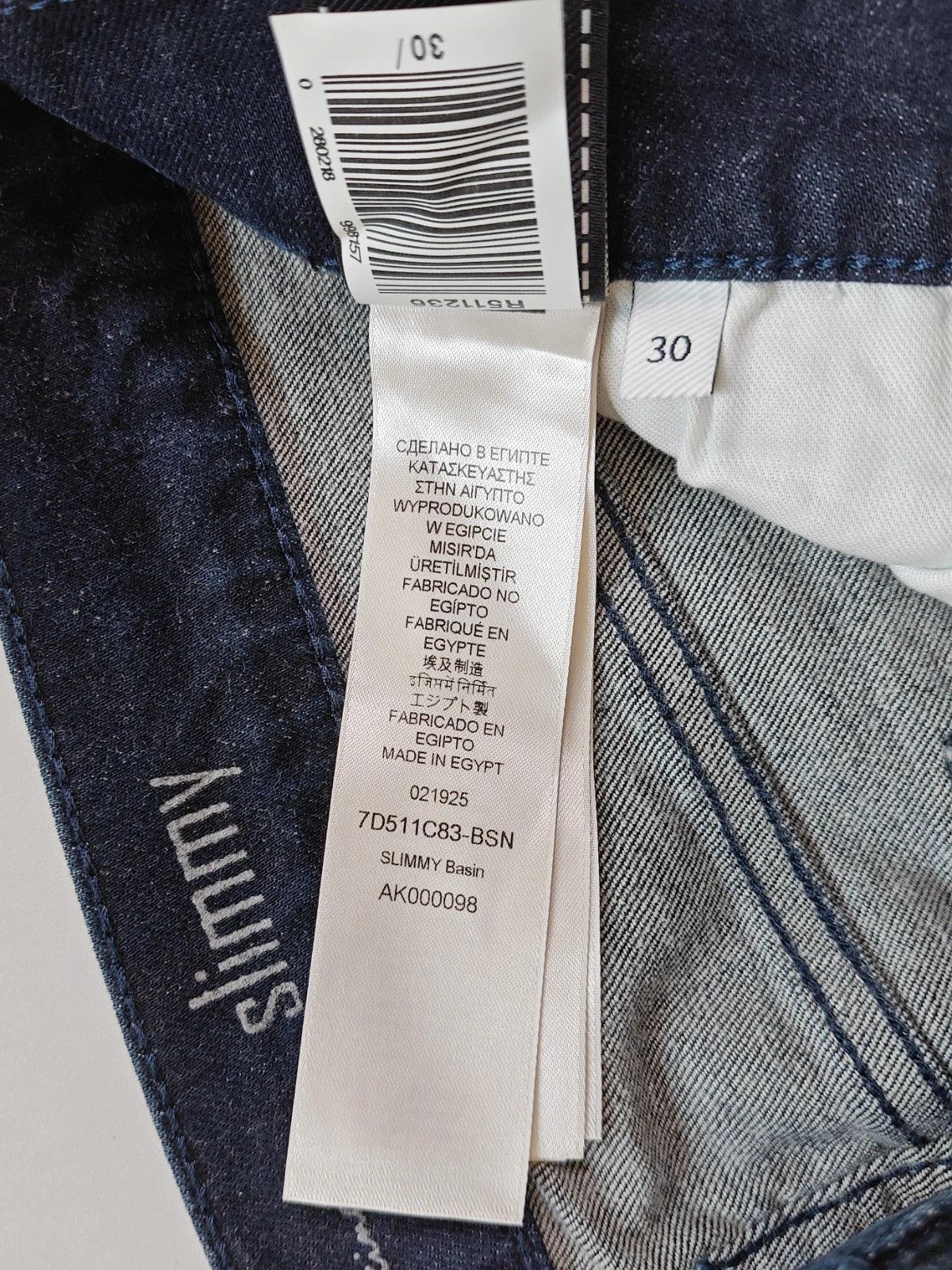 7 For All Mankind 7 For All ManKind Slimmy Basin JEANS T/ 6014 Size US 30 / EU 46 - 8 Thumbnail