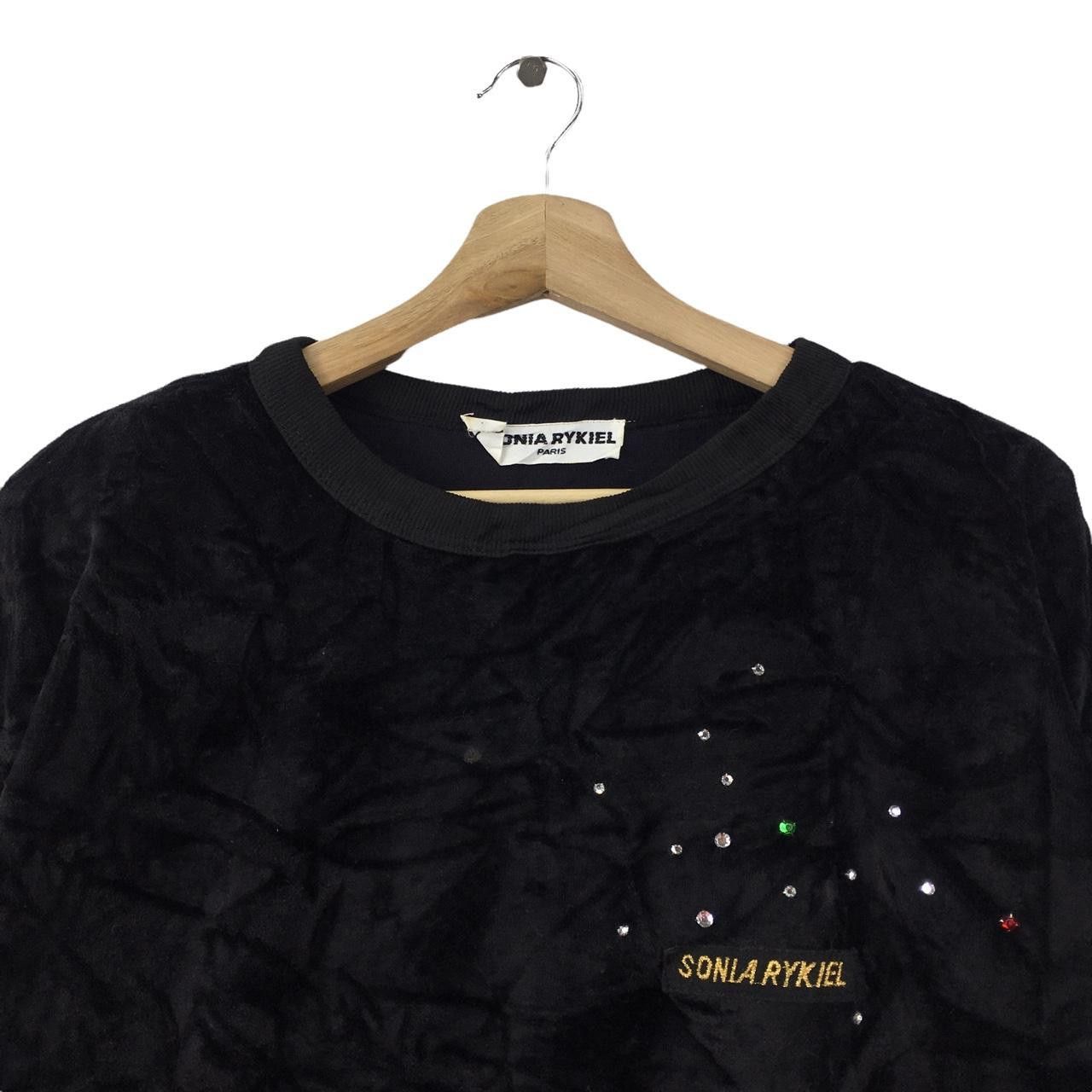 Sonia Rykiel Vtg SONIA RYKIEL PARIS Made In France Swarovski Sweatshirt Size M / US 6-8 / IT 42-44 - 2 Thumbnail