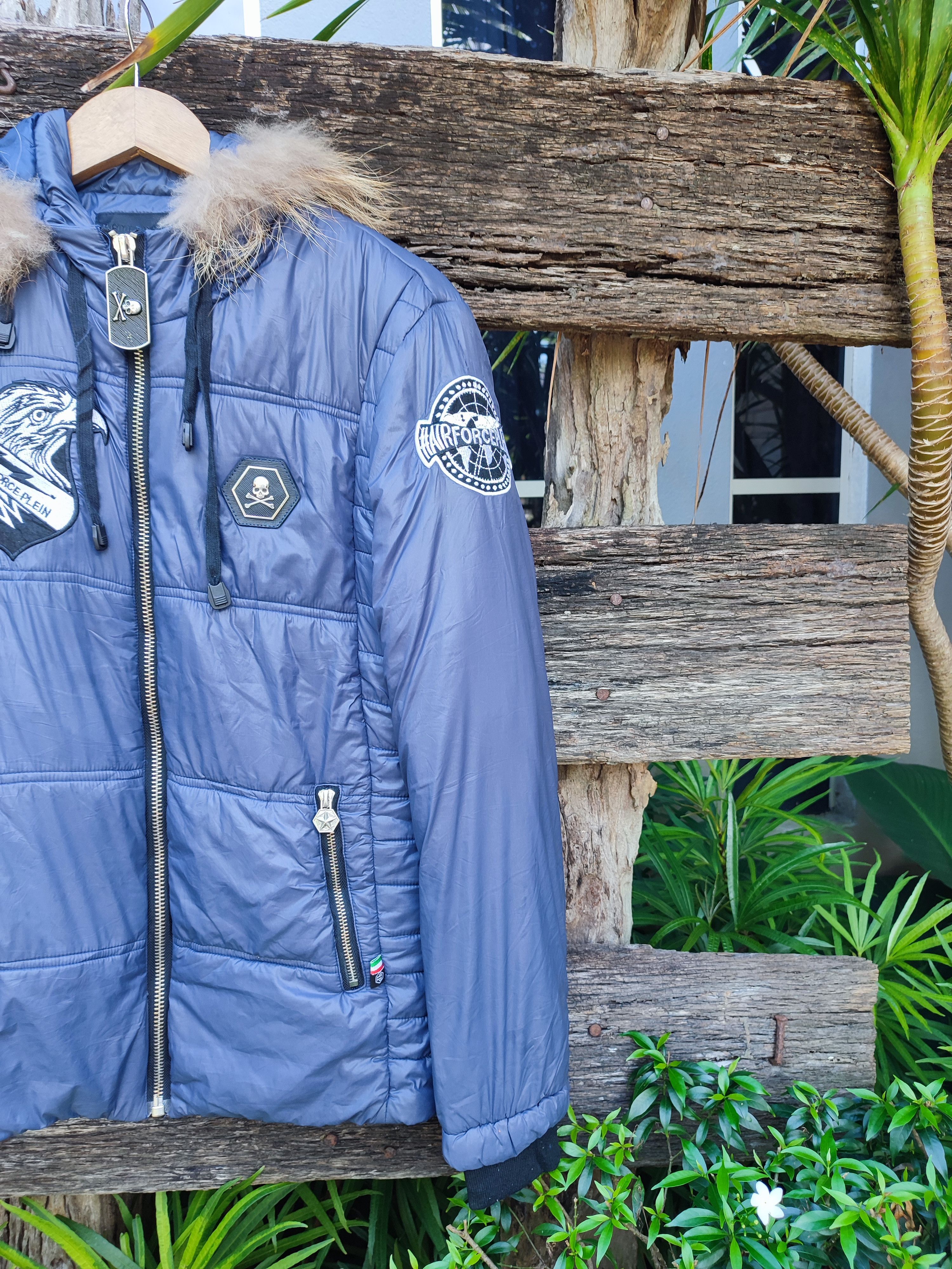Philipp Plein Philipp Plein Military-Inspired Patch Puffer Jacket Size US M / EU 48-50 / 2 - 5 Thumbnail