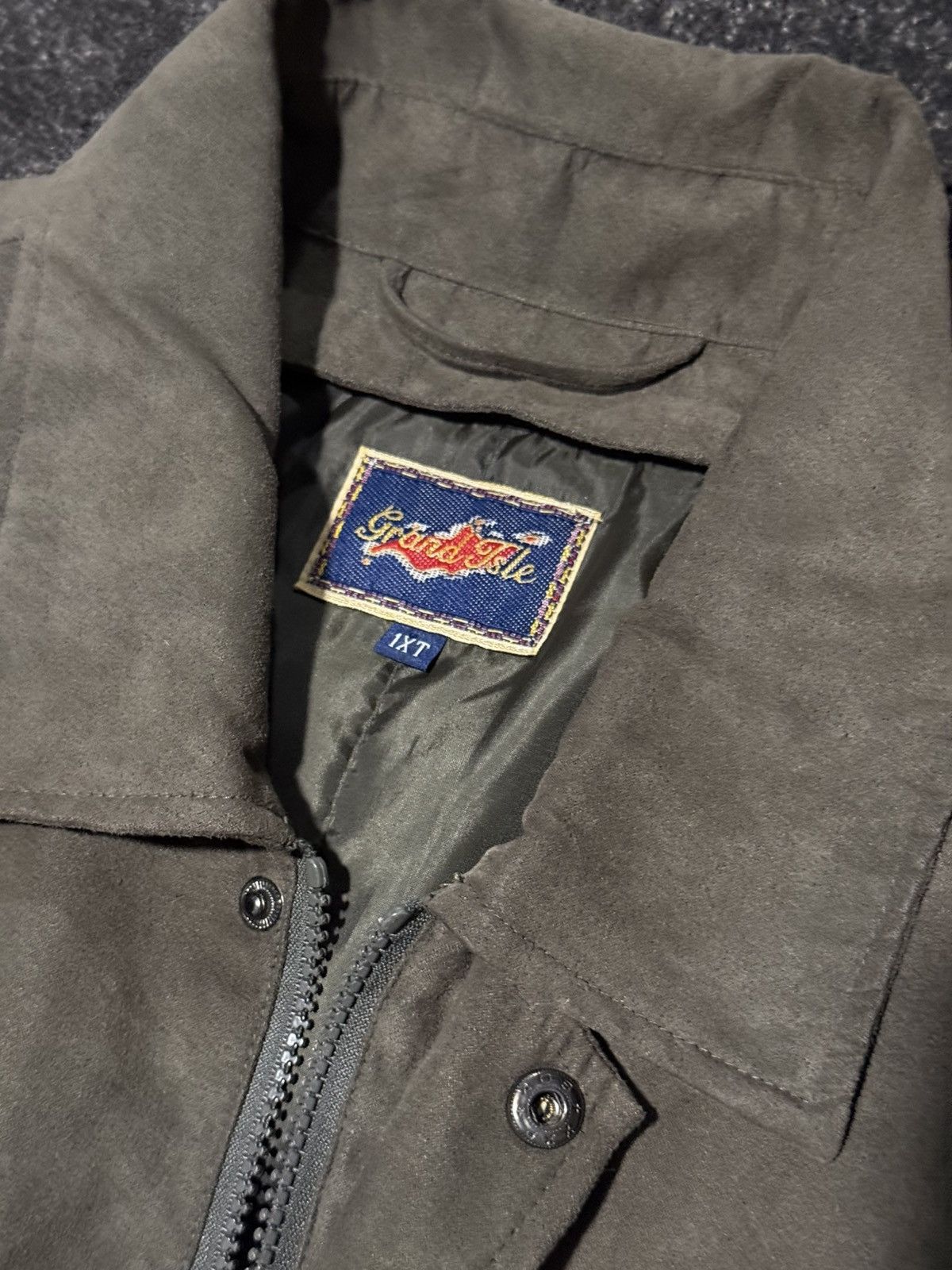 Vintage Dark Wash Vintage Suede Zip Up Jacket Size US XL / EU 56 / 4 - 5 Thumbnail