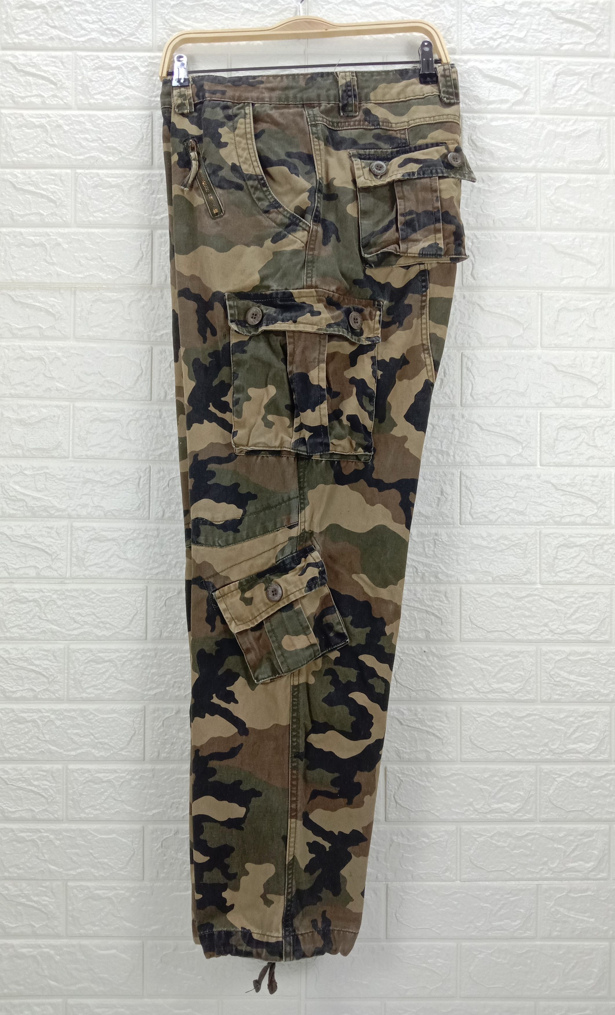 Japanese Brand Vintage Camo Mustway Multi Pocket Cargo Pants Size US 38 / EU 54 - 10 Thumbnail