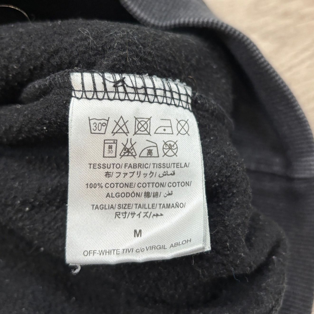 Off-White × Virgil Abloh Off White Virgil Abloh Diagonal Hoodie Men Medium Streetwear Size US M / EU 48-50 / 2 - 8 Thumbnail