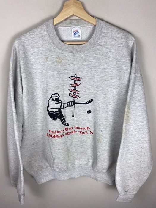 Vintage Vintage Crewneck Frostburg State Hockey Vintage Sweatshirt Size US XL / EU 56 / 4 - 1 Thumbnail