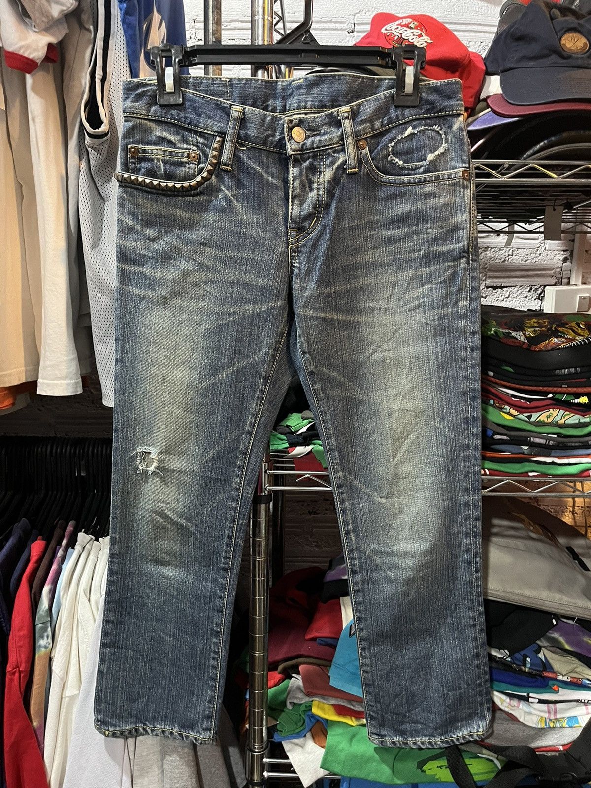 Hysteric Glamour Hysteric Glamour Punk Rock Denim Pants Size 30" / US 8 / IT 44 - 2 Thumbnail