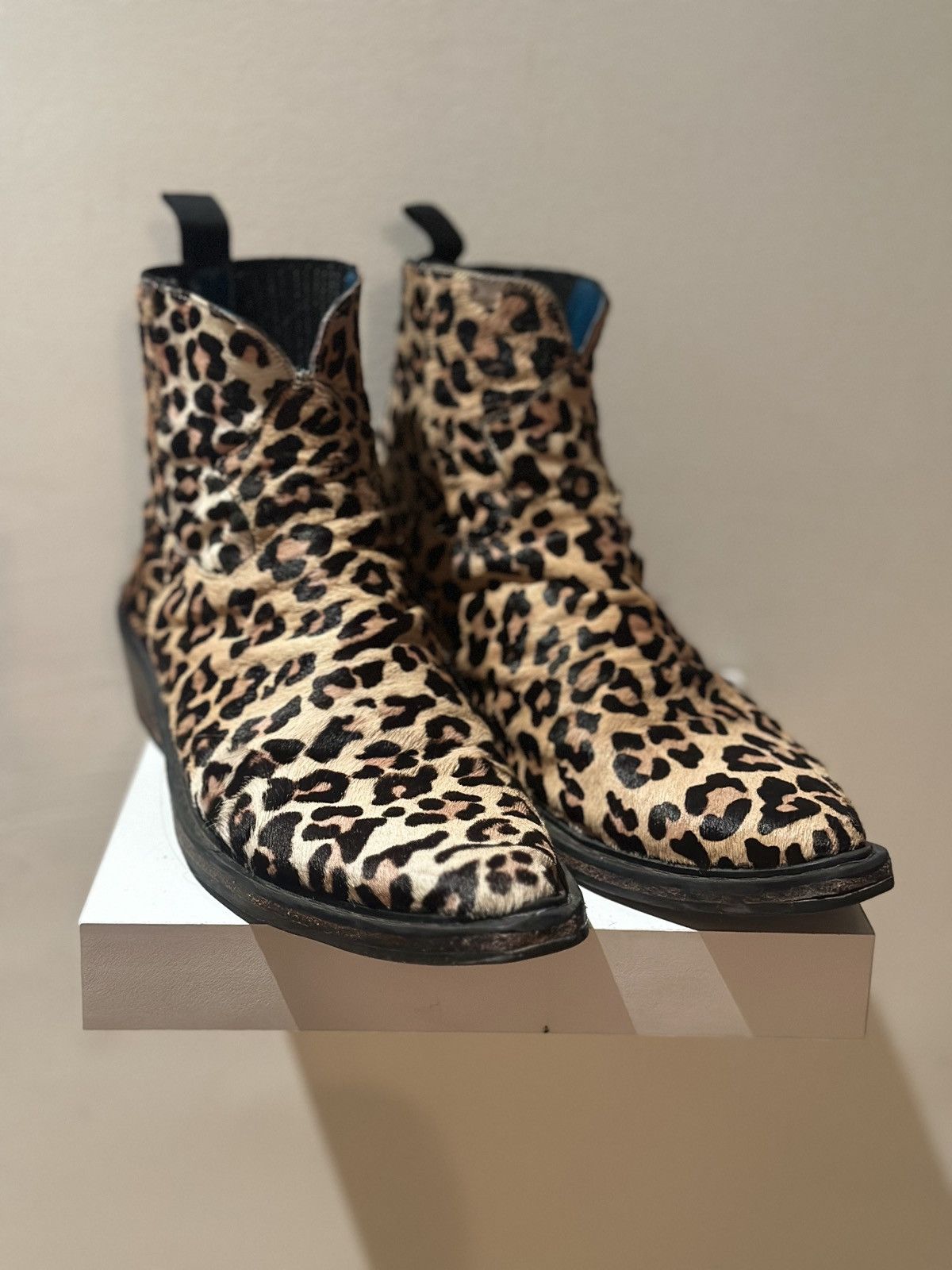 Handmade Custom Made Animal Print boots 8.5us amiri ysl Celine Size US 8.5 / EU 41-42 - 1 Thumbnail
