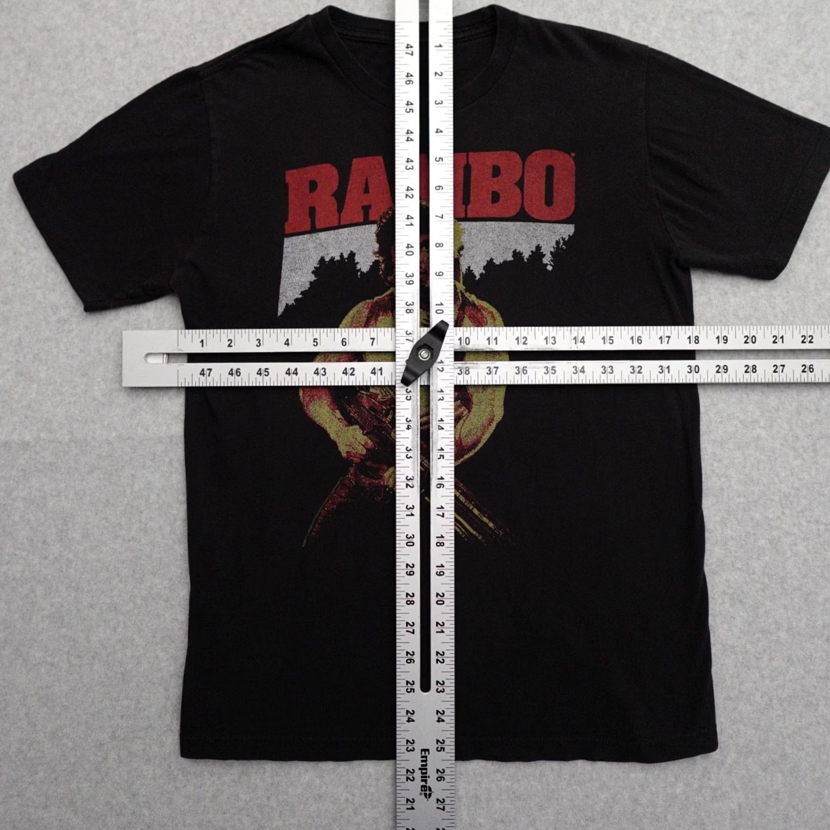 Vintage Rambo T-shirt Adult Medium Black Movie Shirt Mens Rambo 80s Stallone Size US M / EU 48-50 / 2 - 4 Thumbnail