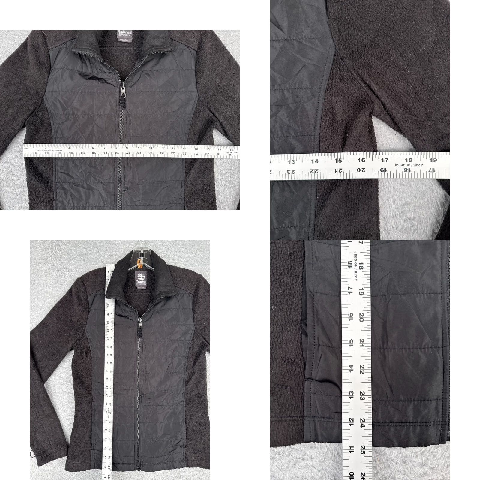 Timberland Timberland Jacket Womens S Black Full Zip Hooded Fleece Polyester Mock Neck READ Size S / US 4 / IT 40 - 8 Thumbnail