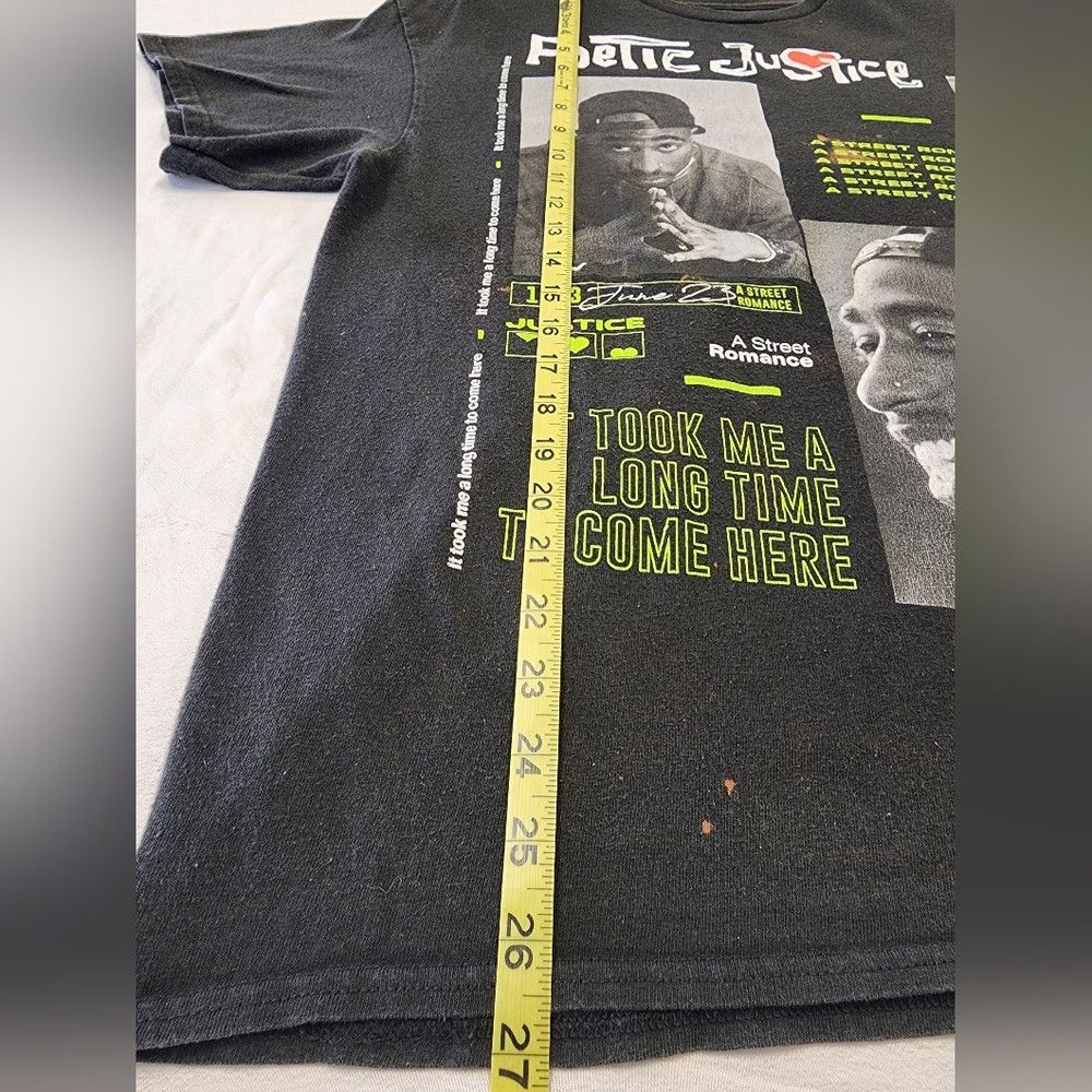 Chemistry Chemistry Faded Black "Poetic Justice" Tupac Graphic Shirt Size US M / EU 48-50 / 2 - 6 Thumbnail
