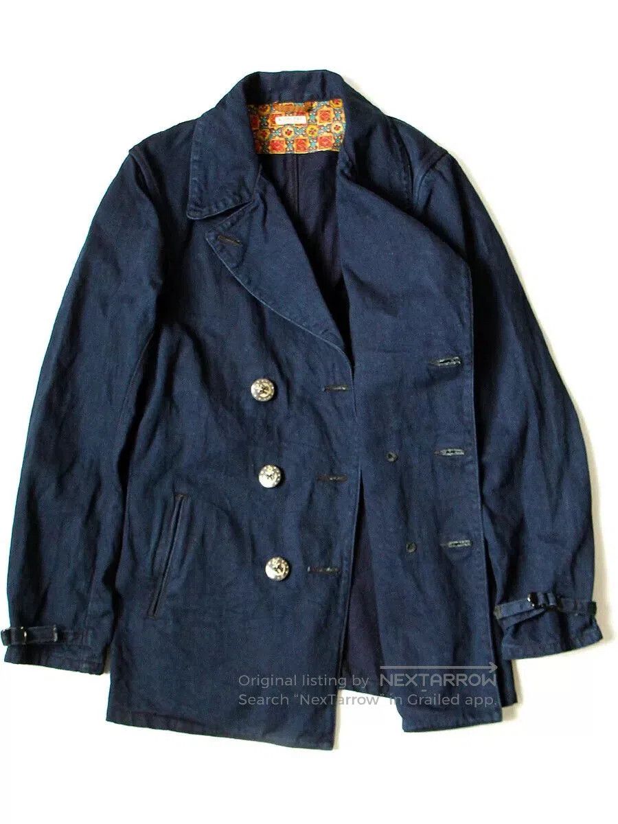 Kapital vintage blue denim peacoat by kapital. Size US S / EU 44-46 / 1 - 1 Thumbnail