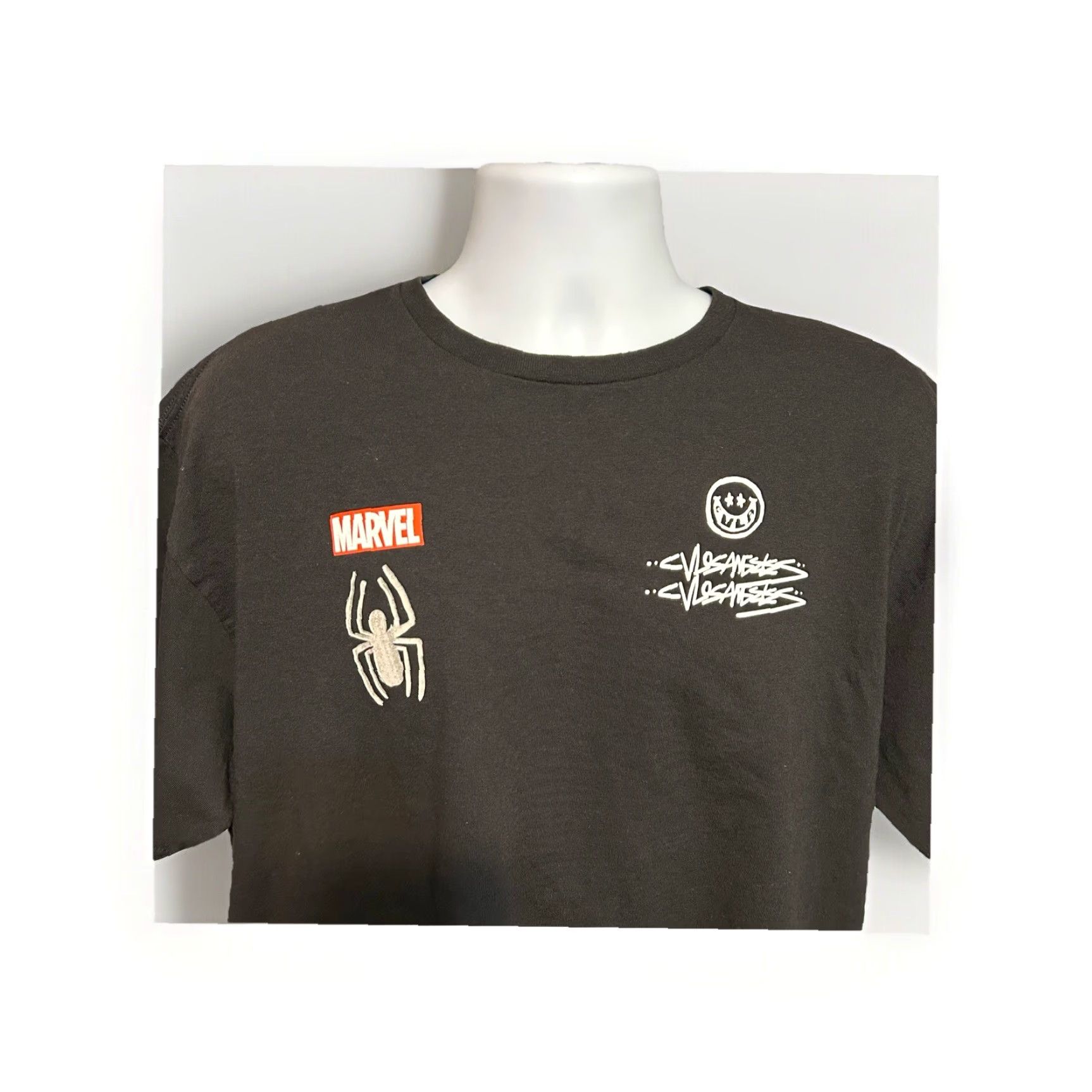 Vintage VINTAGE: No Marvel Spider-Man Shirt Men XL Black Short Sleeve Crew Neck Logo Graphic Tee - Size US XL / EU 56 / 4 - 7 Thumbnail