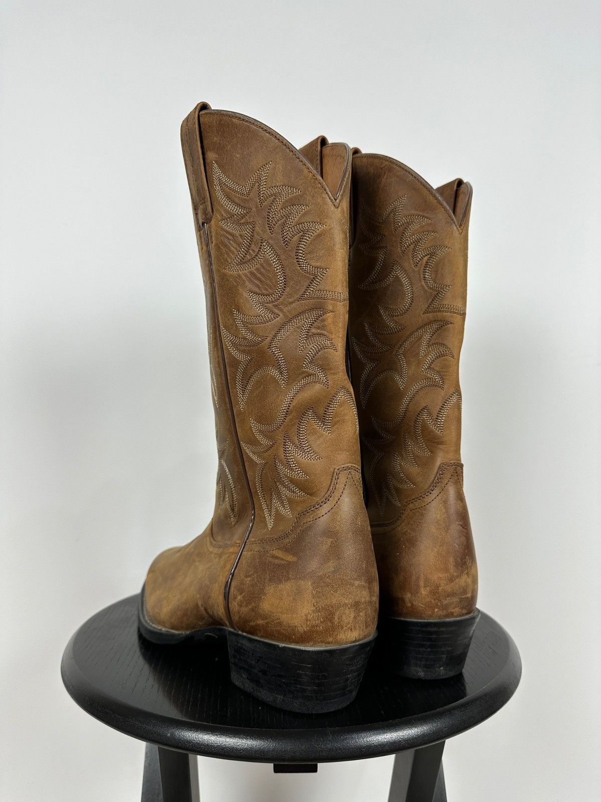 Ariat Ariat Brown Cowboy Western Leather Boots Size US 8.5 / EU 41-42 - 4 Thumbnail