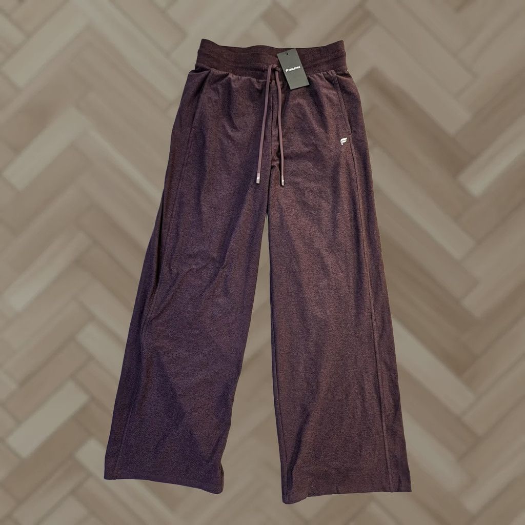 Fabletics Fabletics Sweatpants Womens Medium Purple Wide Leg Drawstring Pockets Lounge Size 32" / US 10 / IT 46 - 1 Thumbnail
