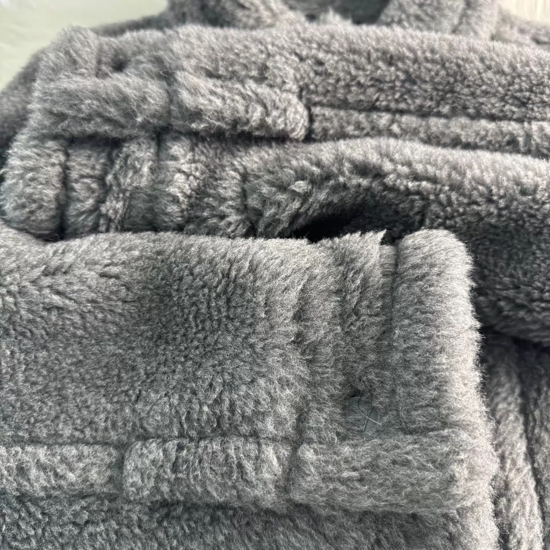 Max Mara MAXMARA Wool Teddy Coat Gray 155 Size XS / US 0-2 / IT 36-38 - 8 Thumbnail