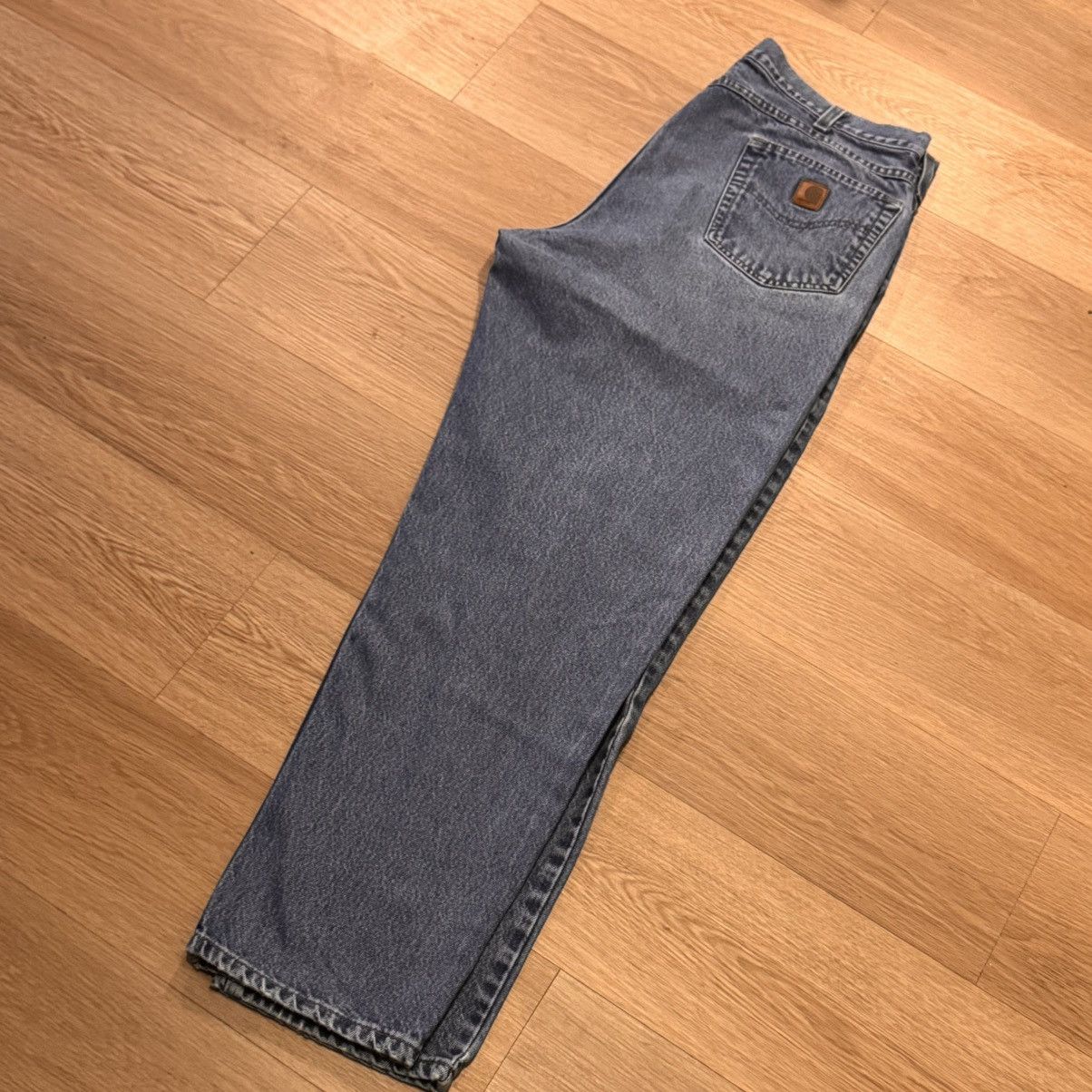 Carhartt Vintage carhartt basic blue baggy jeans Size US 38 / EU 54 - 2 Thumbnail