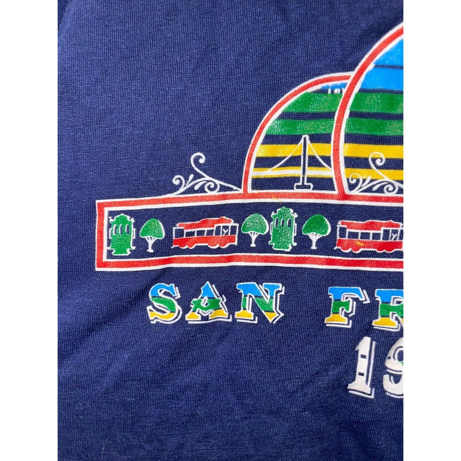 Vintage Vintage San Francisco Shirt Collegiate Pacific Tee 1984 M Size US M / EU 48-50 / 2 - 3 Thumbnail