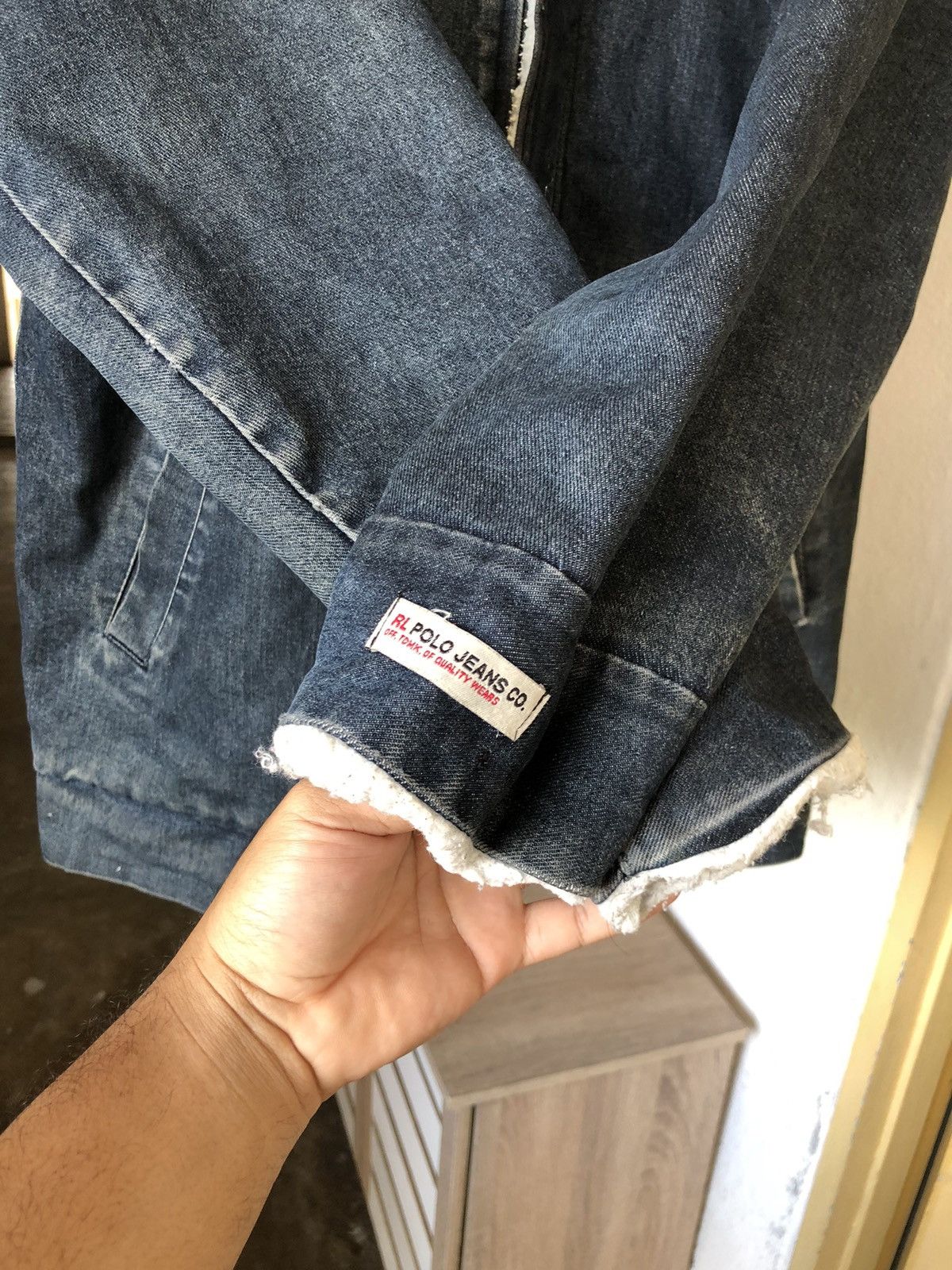 Polo Ralph Lauren Vintage Polo Ralph Lauren Denim Sherpa Jacket With Hoodie Size US XL / EU 56 / 4 - 10 Thumbnail