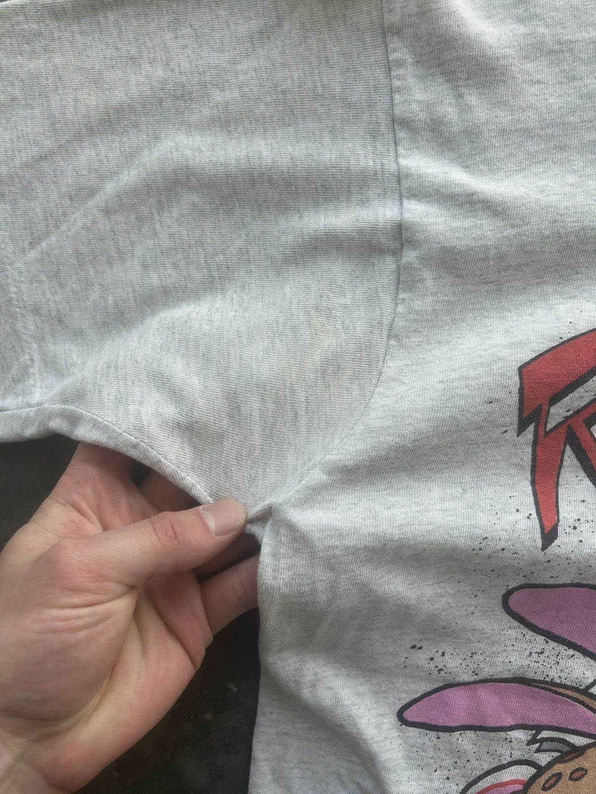 Nickelodeon × Vintage Vintage 1991 Ren and Stimpy Show Graphic Tee Size US L / EU 52-54 / 3 - 5 Thumbnail