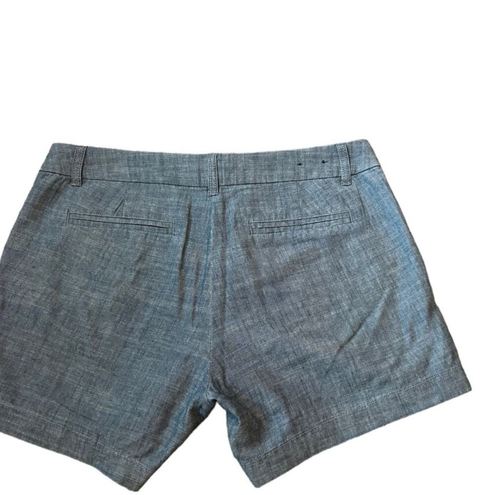 J.Crew J.Crew Blue Casual Cotton Blue Classic Chambray Shorts Size 28" / US 6 / IT 42 - 12 Thumbnail