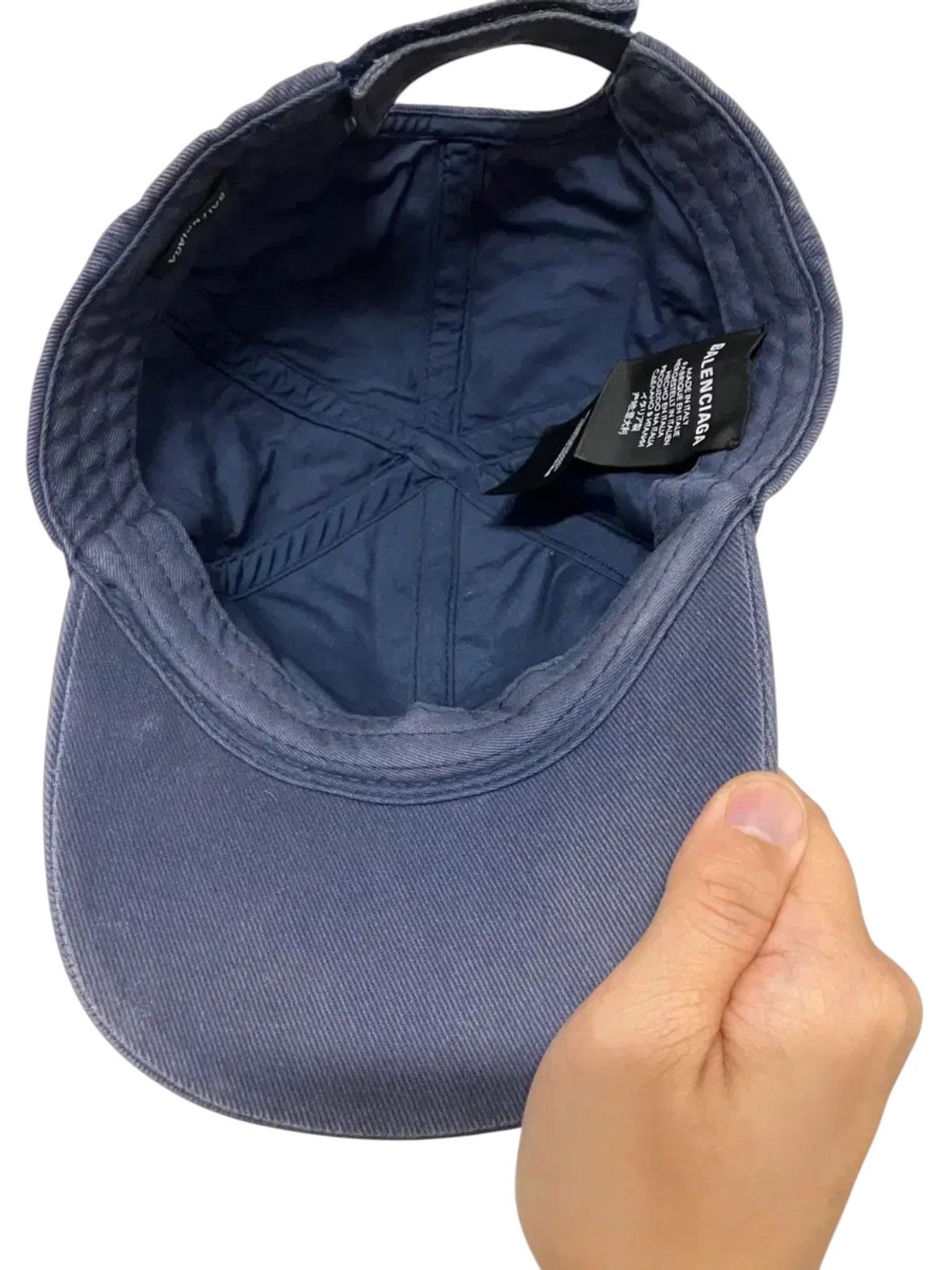 Balenciaga Balenciaga 18FW Faded Ballcap / Hat / Navy Size ONE SIZE - 6 Thumbnail