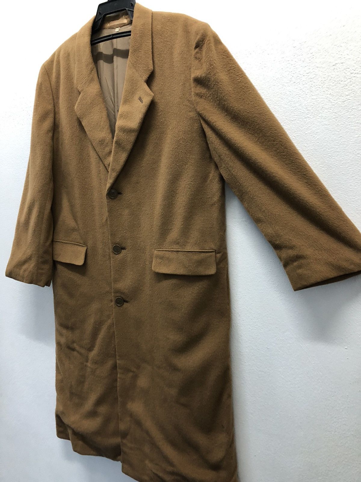 Yves Saint Laurent Vintage Yves Saint Lauren Diffusion Hommes Long Coat Size L / US 10 / IT 46 - 3 Thumbnail