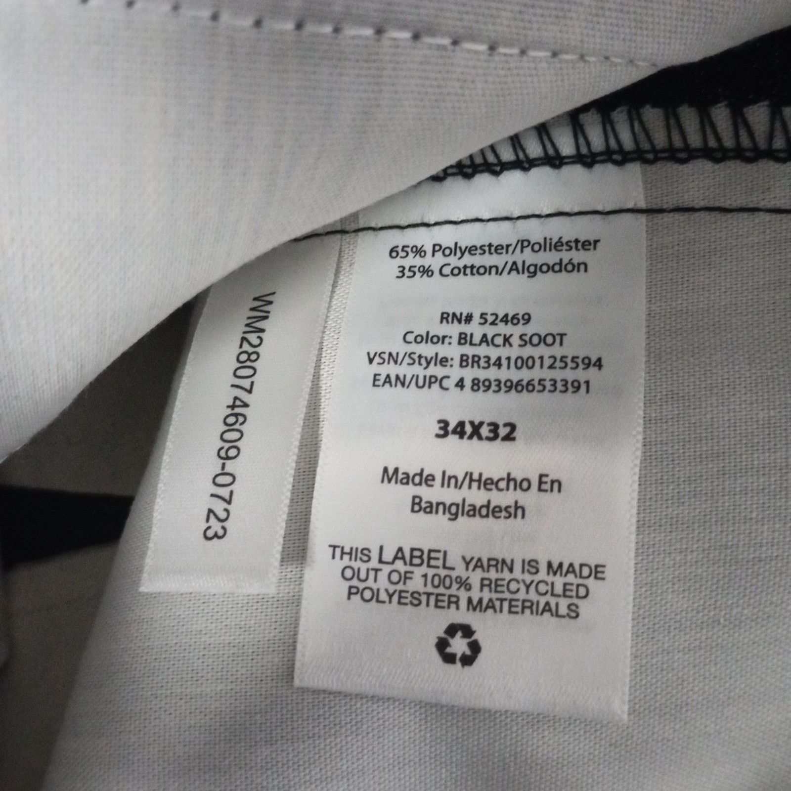 Other Brahma Men's Work Tough Pants Size 34x32 Black Relaxed Fit Size US 34 / EU 50 - 4 Thumbnail