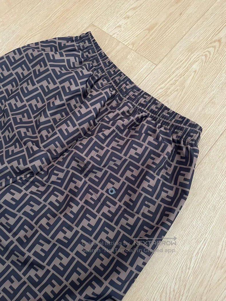 Fendi Fendi Classic Double F Monogram Casual Trousers Size 28" / US 6 / IT 42 - 6 Thumbnail