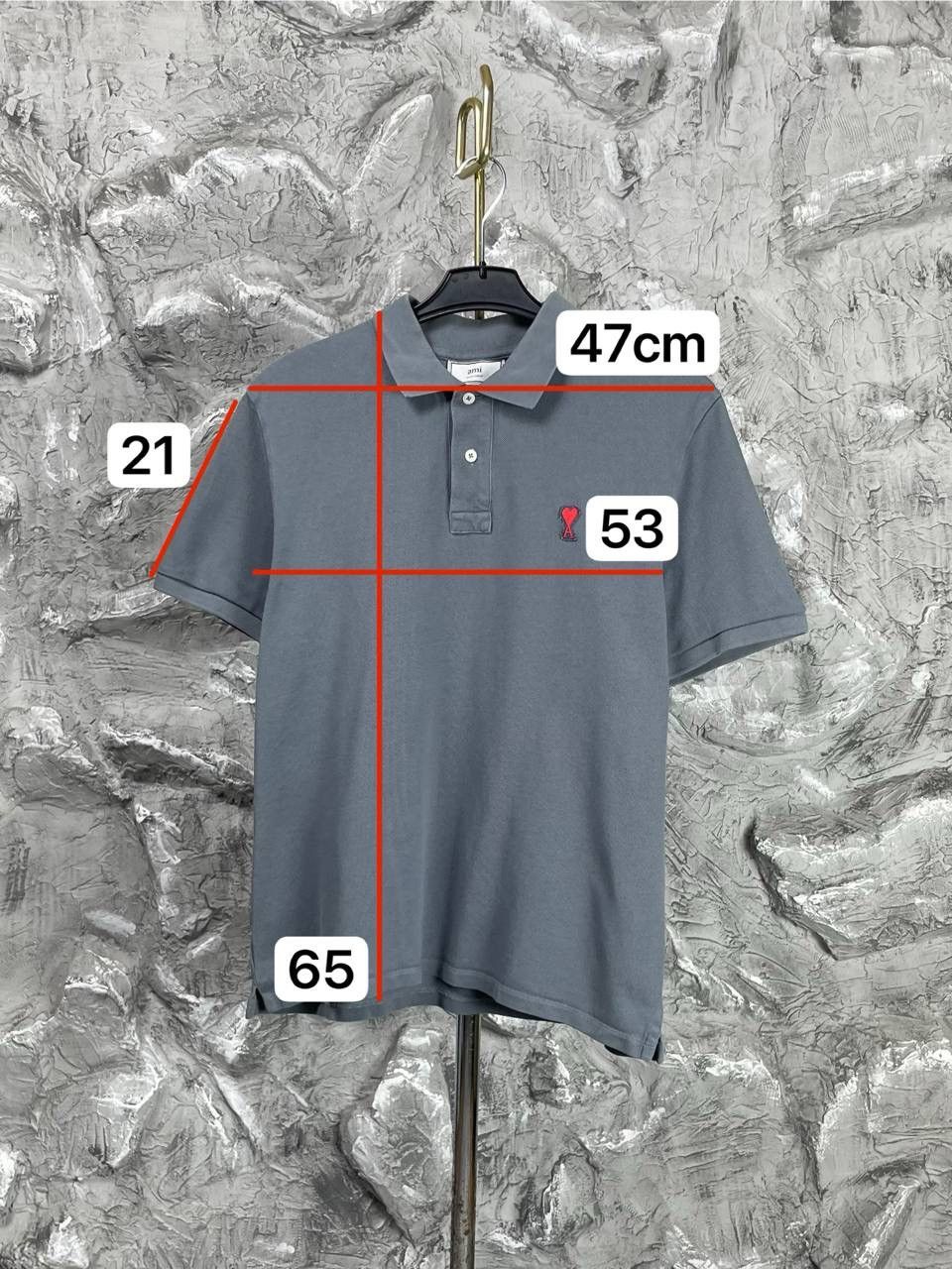 AMI Ami de coeur Buttons Polo T-shirt Size US L / EU 52-54 / 3 - 13 Thumbnail