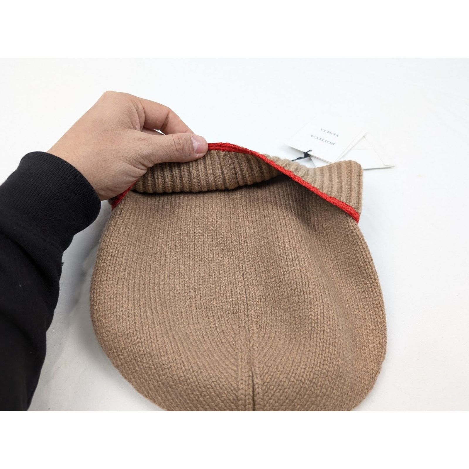 Bottega Veneta o1rshd1 Size: L / Overlock Wool Cashmere Beanie Hat / Cap Size ONE SIZE - 9 Thumbnail