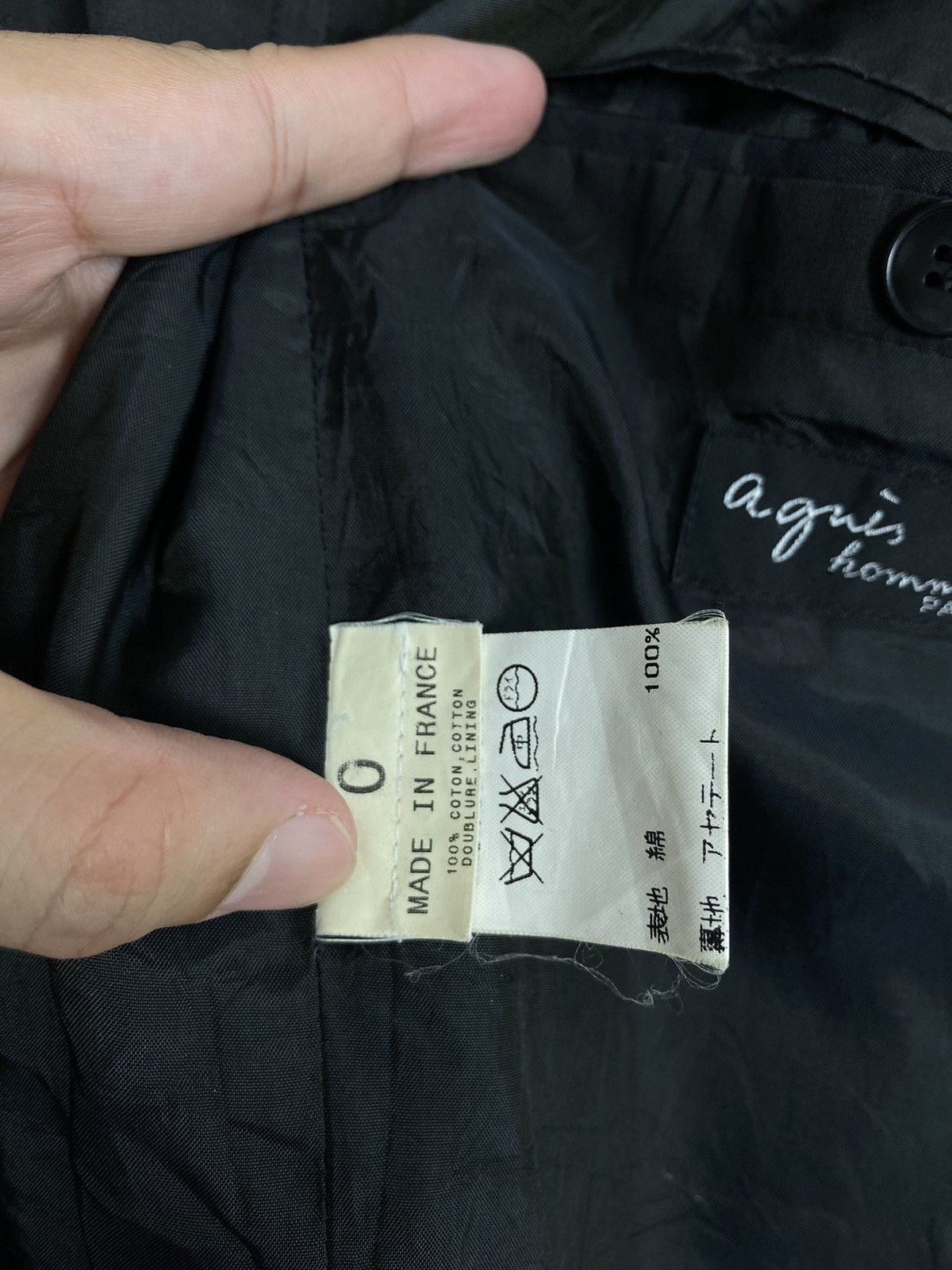 agnes b. Rare‼️ Vintage Agnes B Homme Paris Zipper Jacket Made France Size US M / EU 48-50 / 2 - 9 Thumbnail