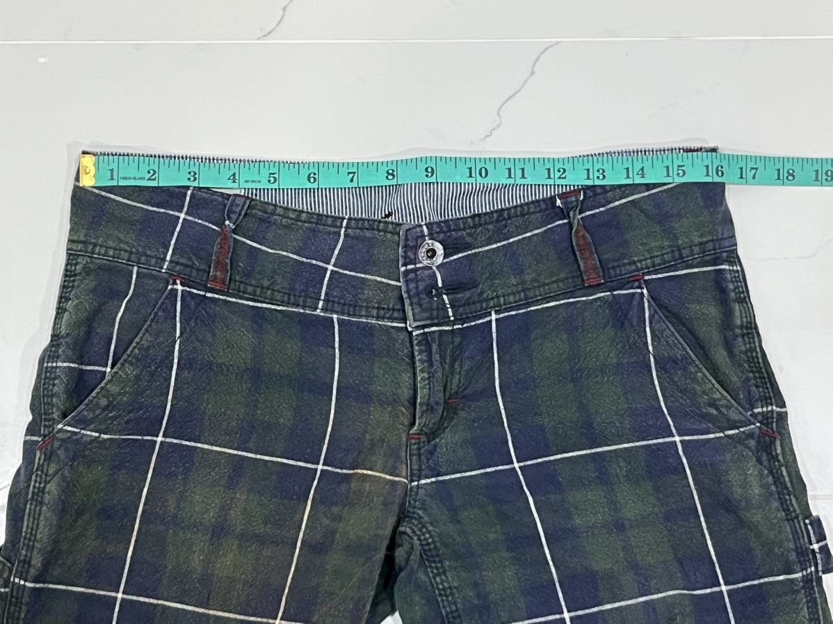 Japanese Brand Japan Designer Betty Smith Lowrise Super Flared Tartan Pants Size 32" / US 10 / IT 46 - 18 Thumbnail