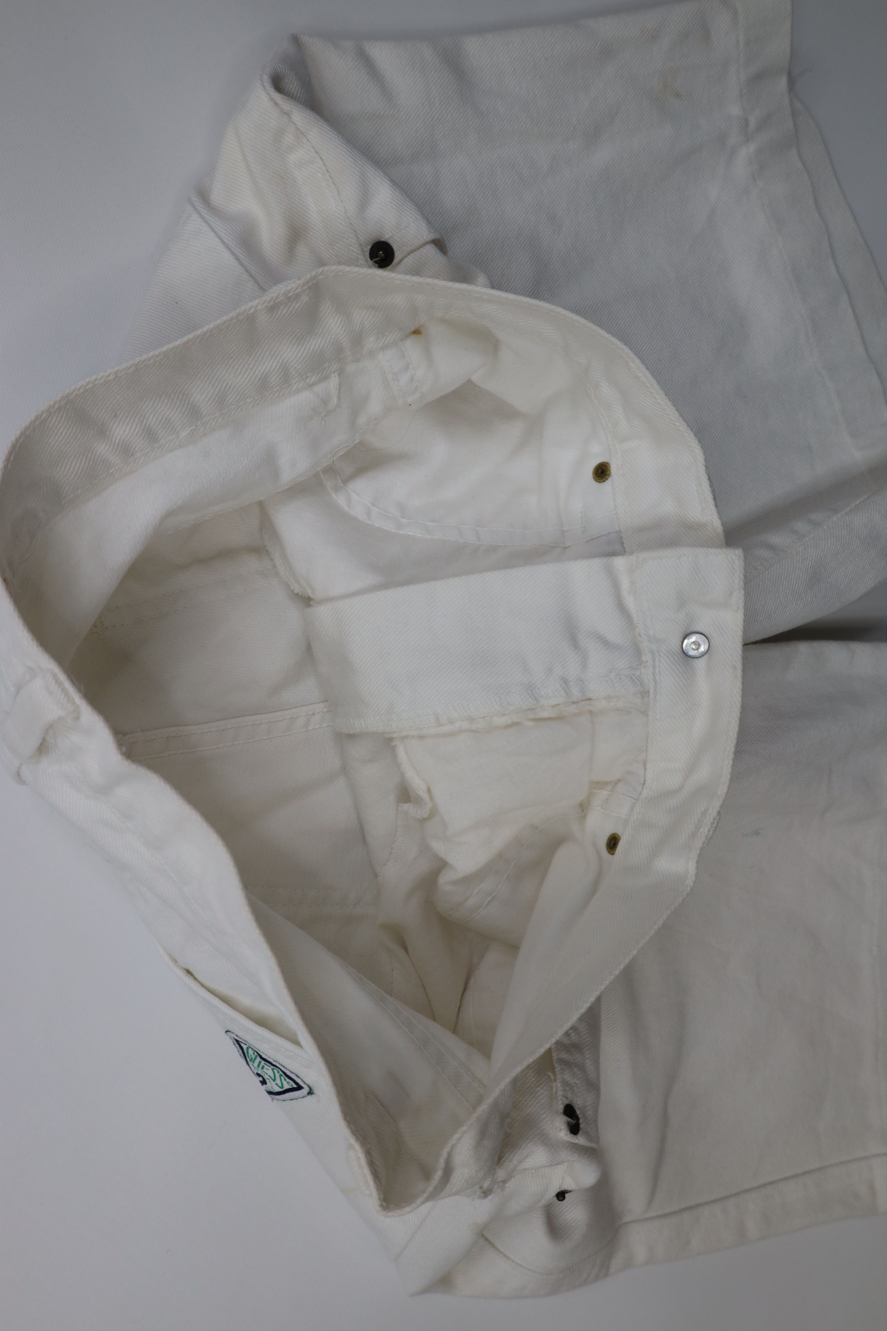 Guess Vintage 90s Guess Relaxed Fit Denim Jean Shorts White USA Size US 31 - 9 Thumbnail