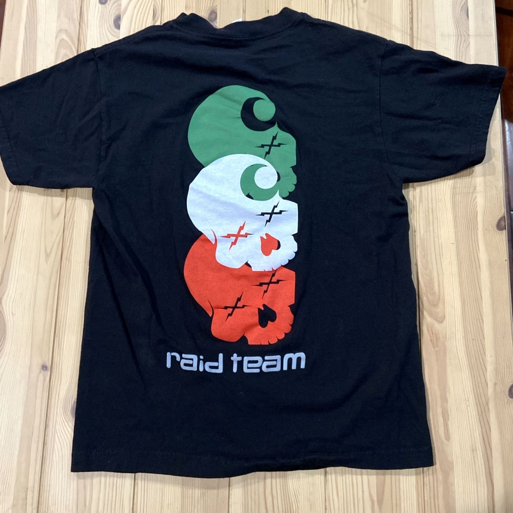 Vintage Raid Team Co T-Shirt Small Black Cotton Skull Men S Shirt Regular/Adult Mens Size US S / EU 44-46 / 1 - 7 Thumbnail